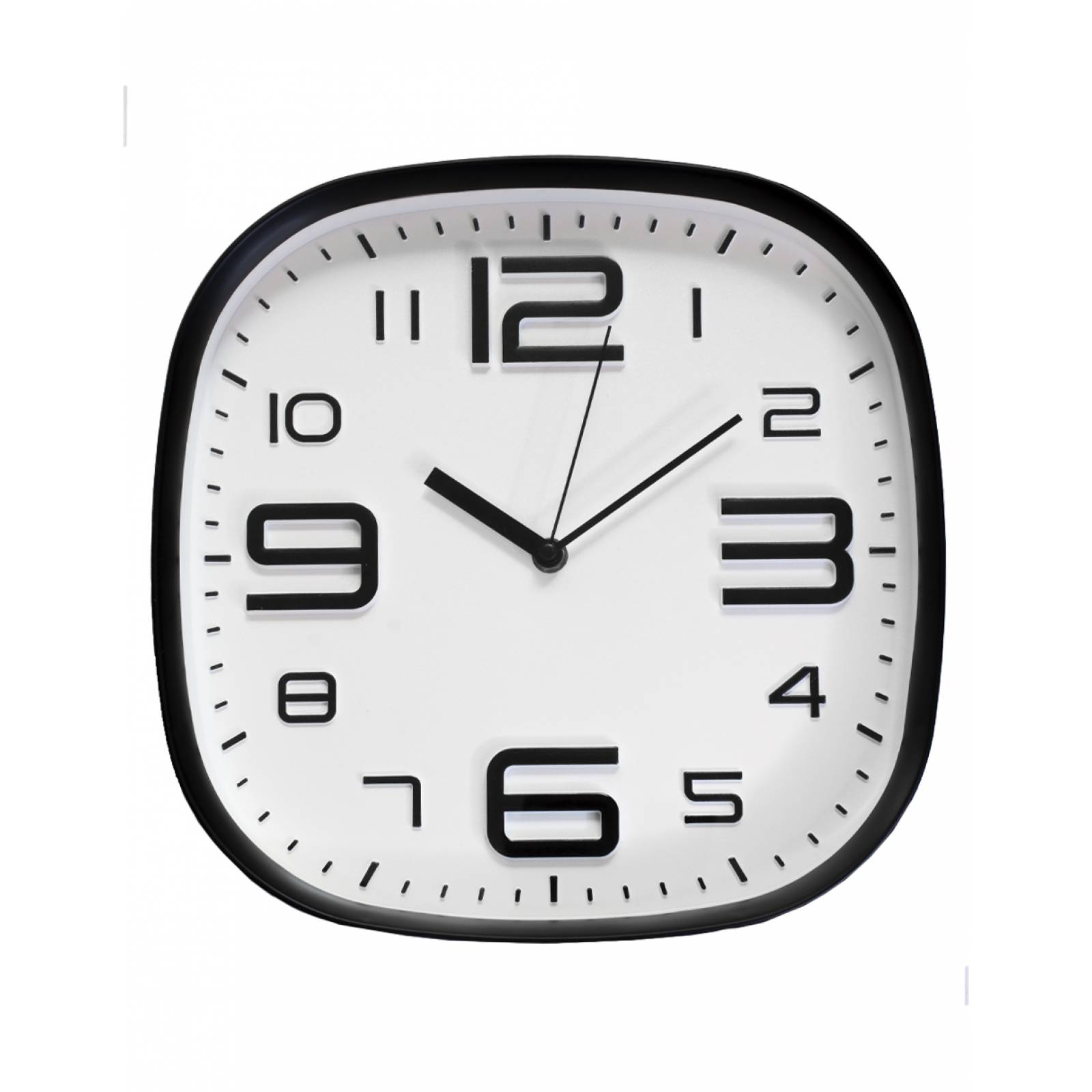 Reloj de Pared de Cocina negro con fondo Blanco