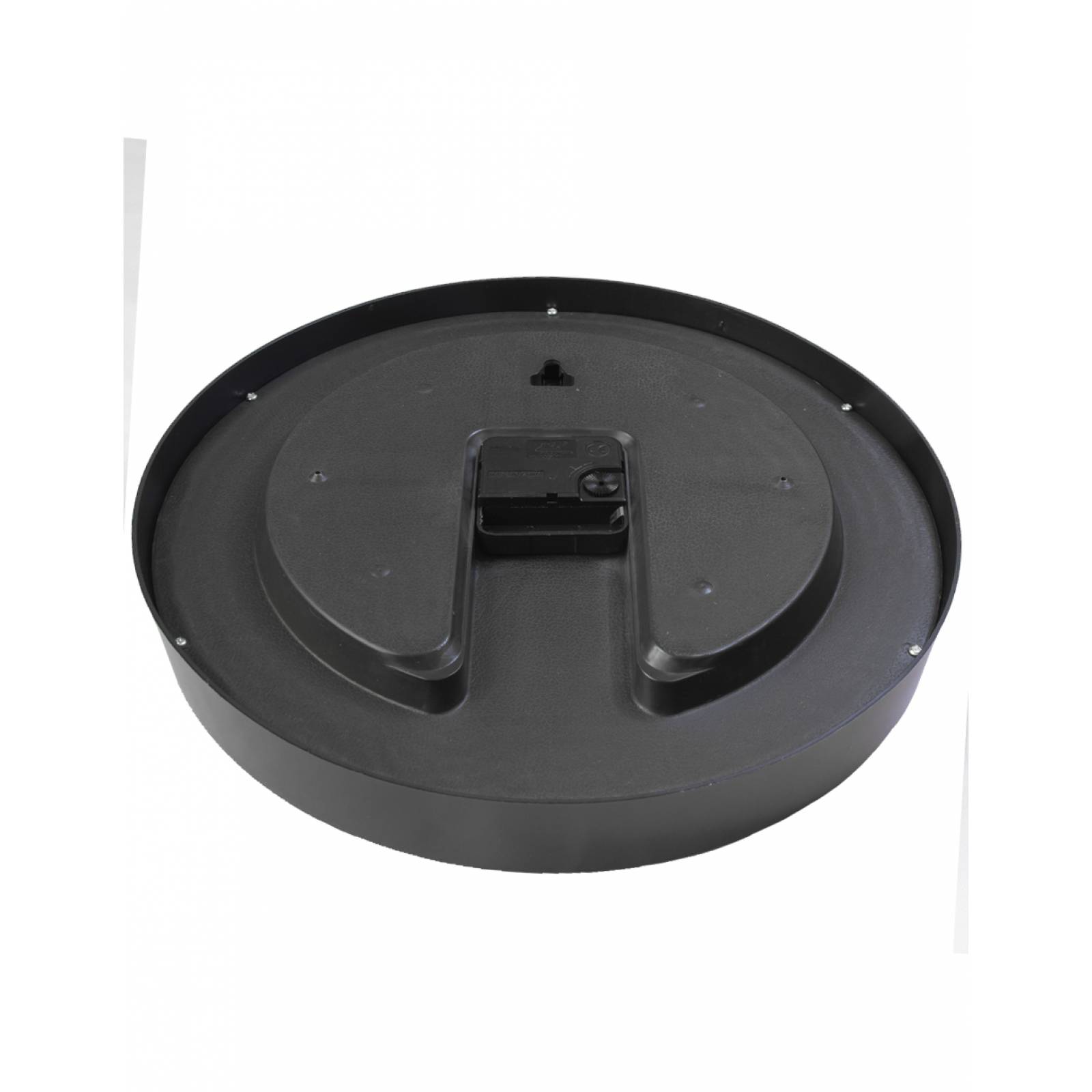 Reloj de Pared Moderno silencioso elegante Plata con fondo negro