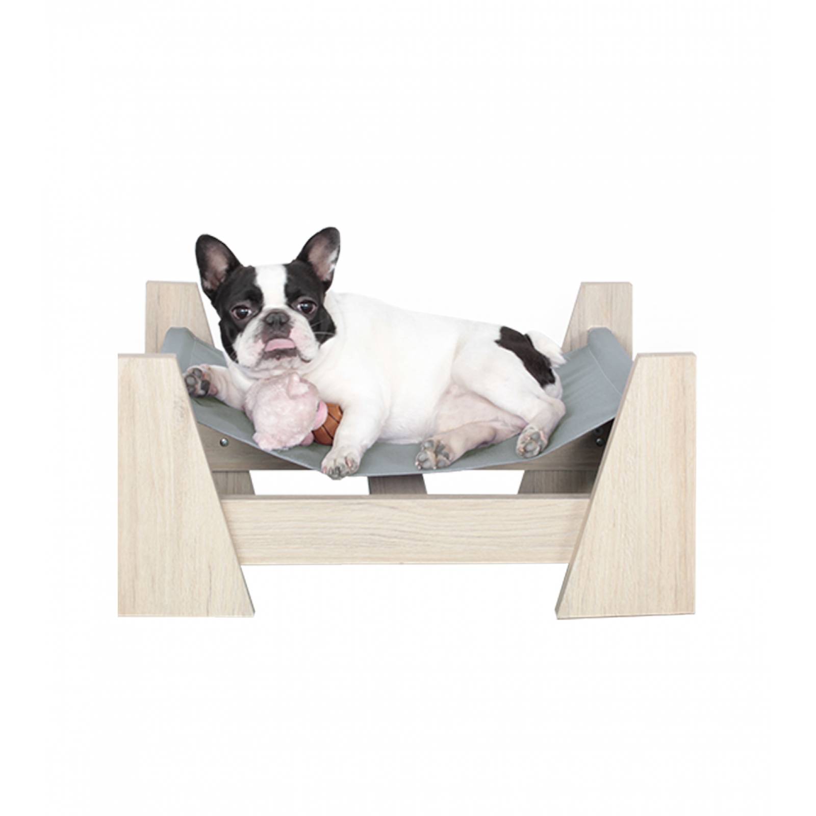 Cama Flotante Para Perros Medianos Maderkit Color Rovere 