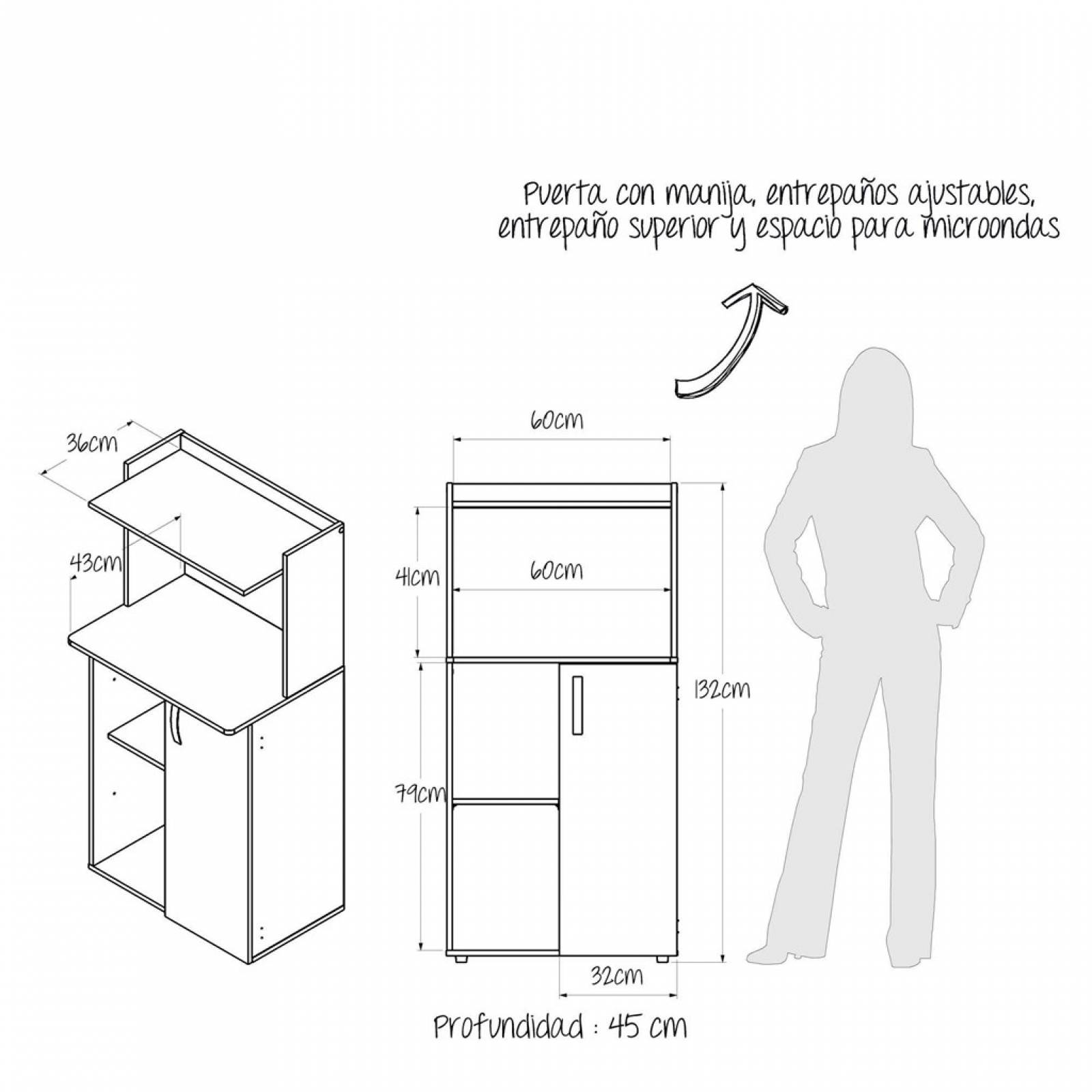 Mueble Para Microondas