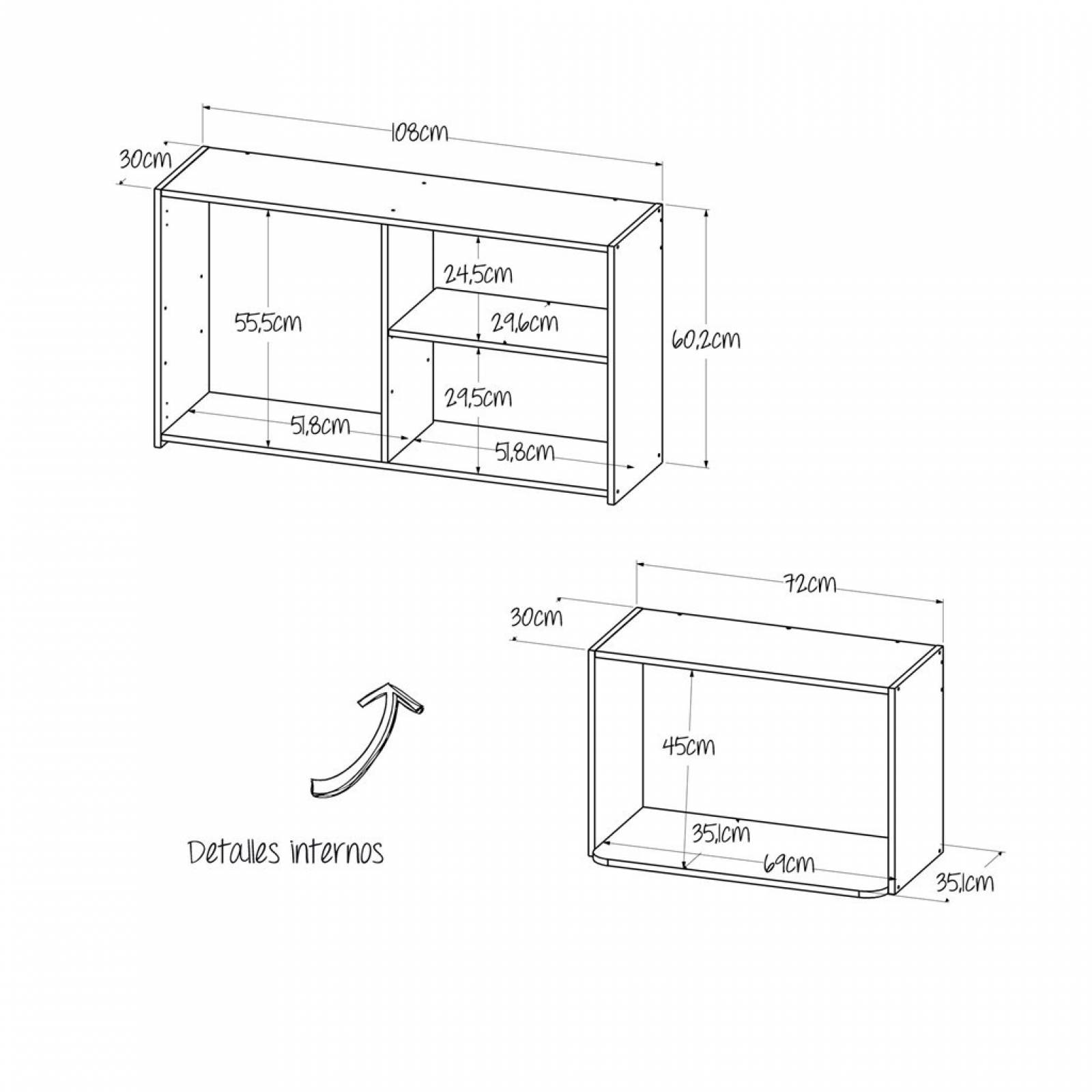 Mueble Superior de Cocina Den