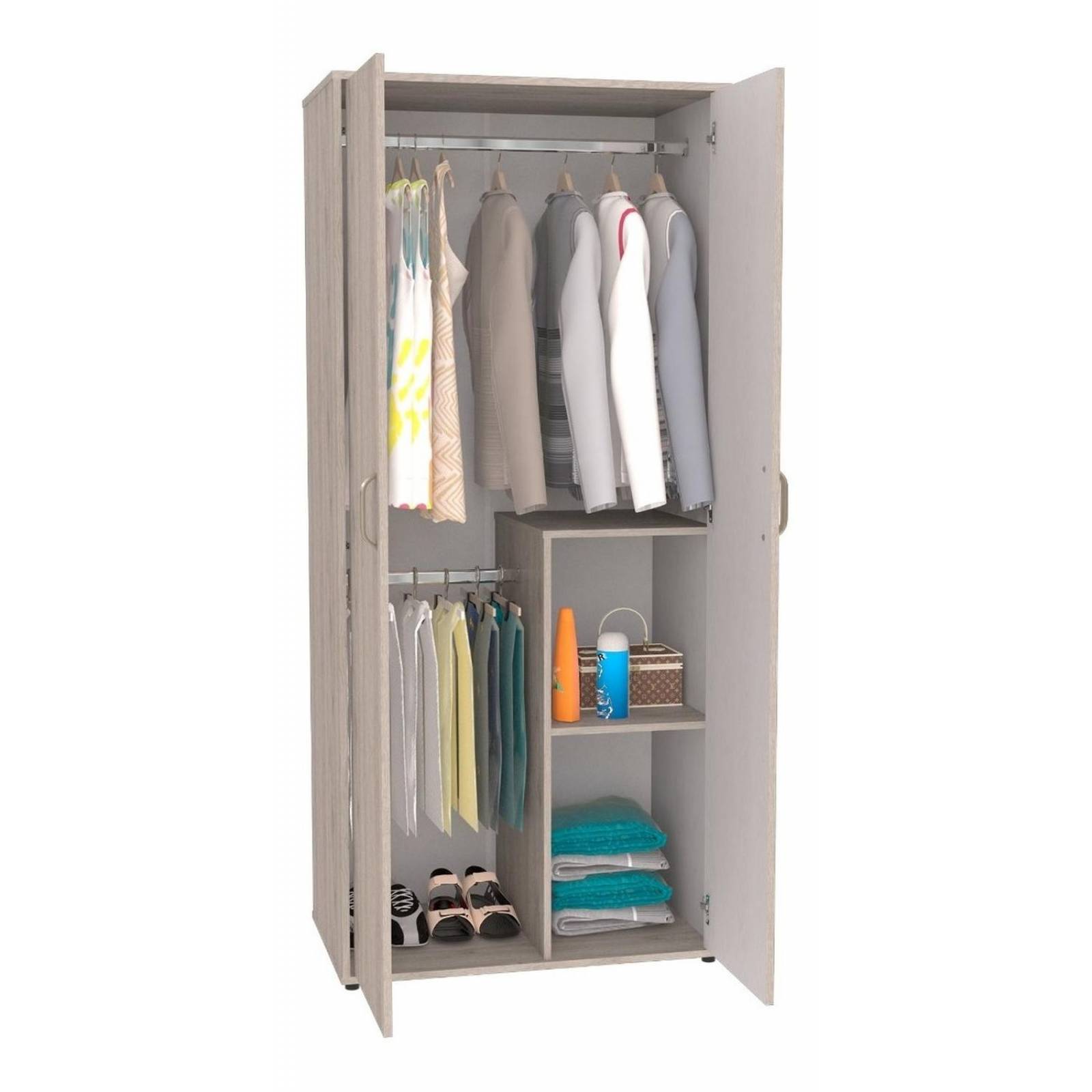 Ropero Armario Star 80 Maderkit Color Ceniza 