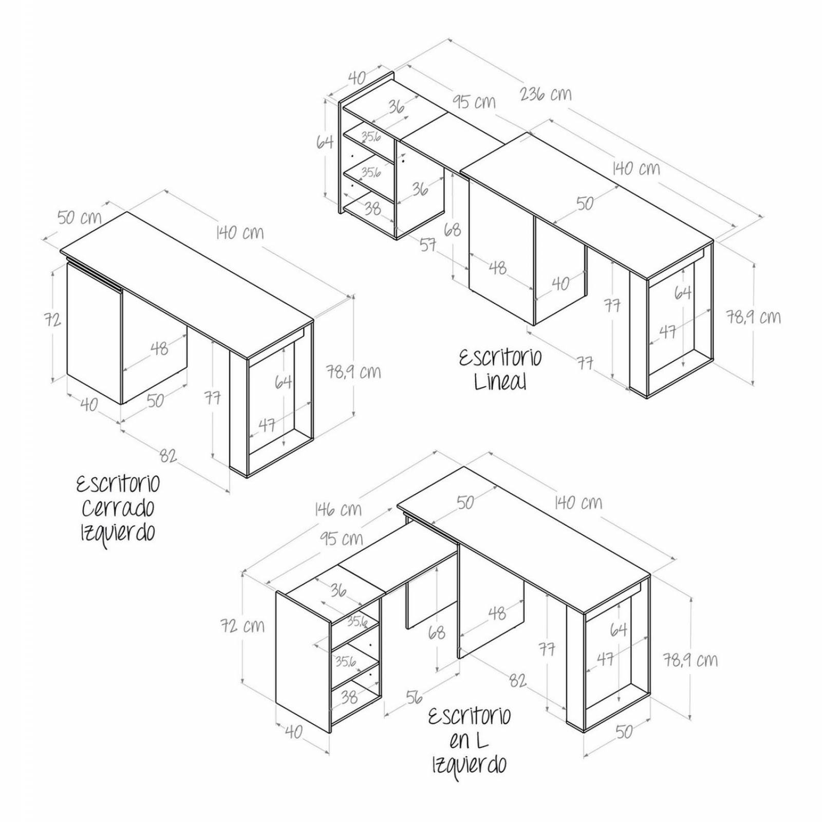 Escritorio Expandible Spaqua 