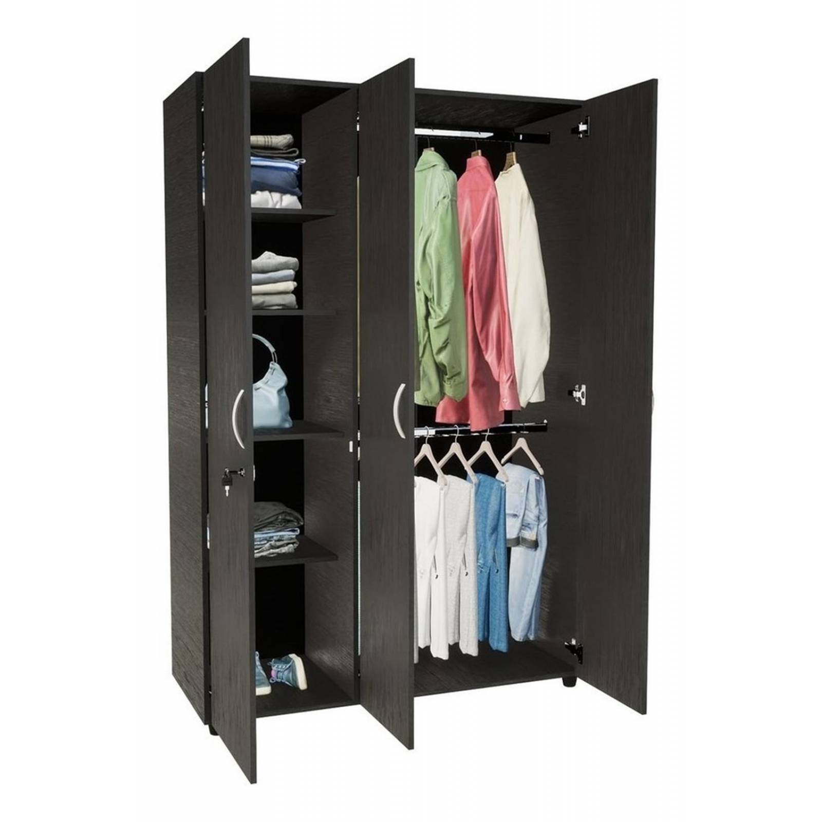 Ropero Armario Bilbao 120 Maderkit Color Wengue 