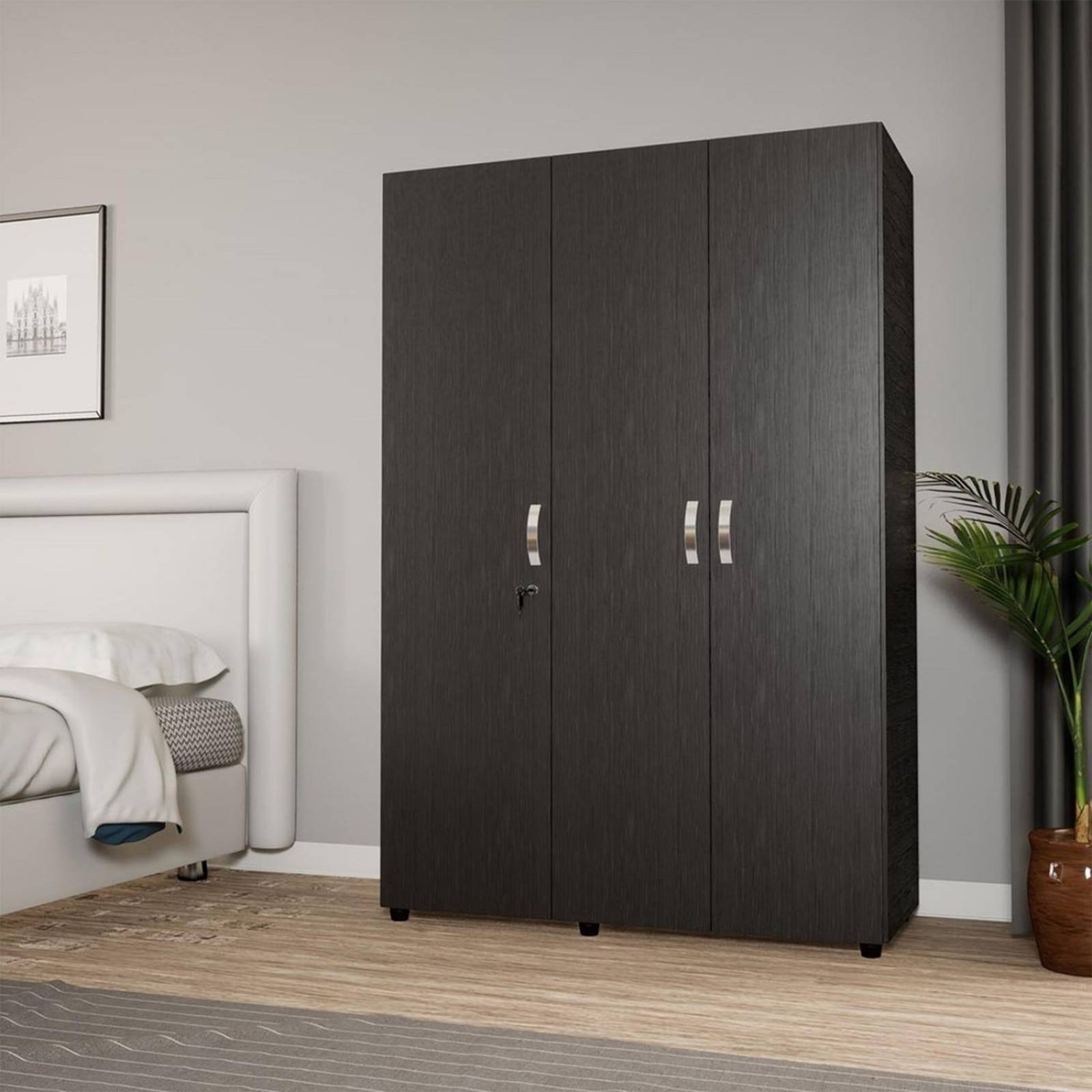 Ropero Armario Bilbao 120 Maderkit Color Wengue 