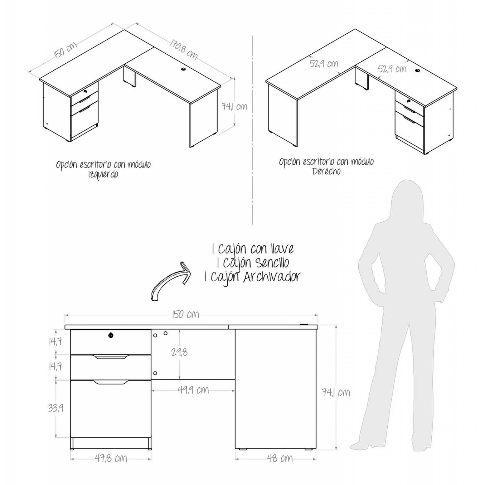 Escritorio De Trabajo Denver 