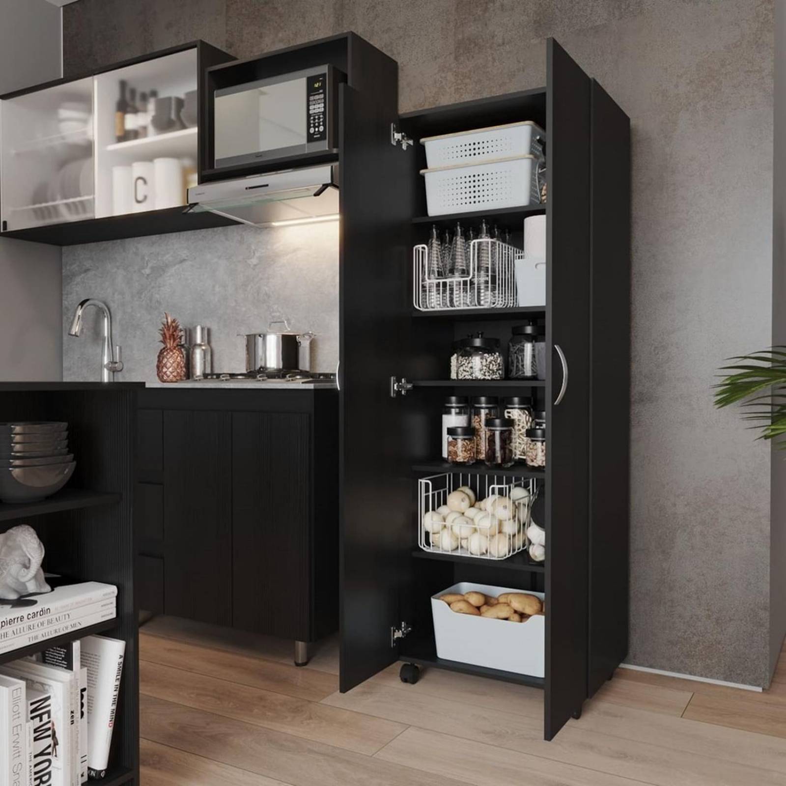 Mueble Auxiliar Alicante Color Wengue 