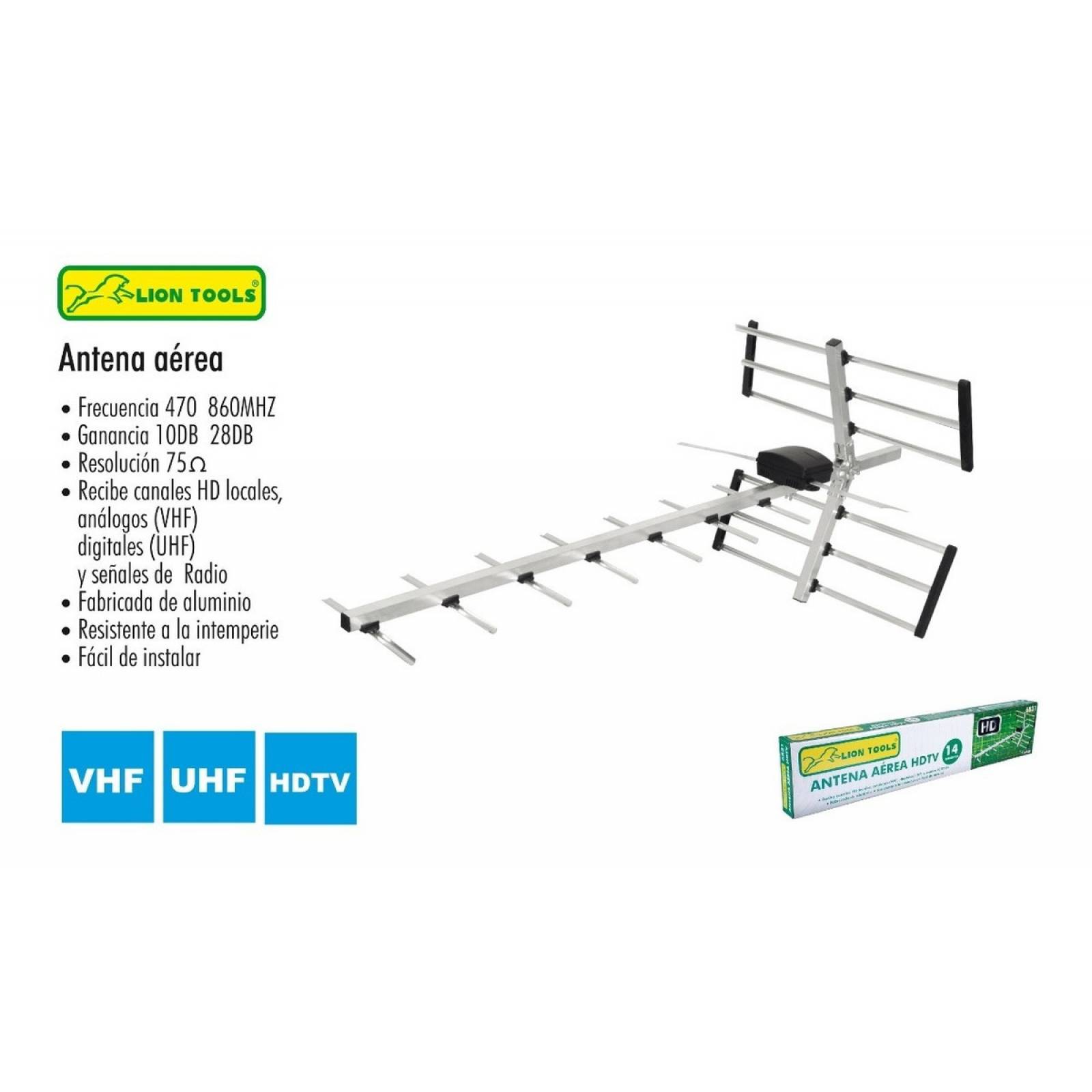 Antena Aérea Televisión Digital Hd Hdtv 14 Elementos 6831