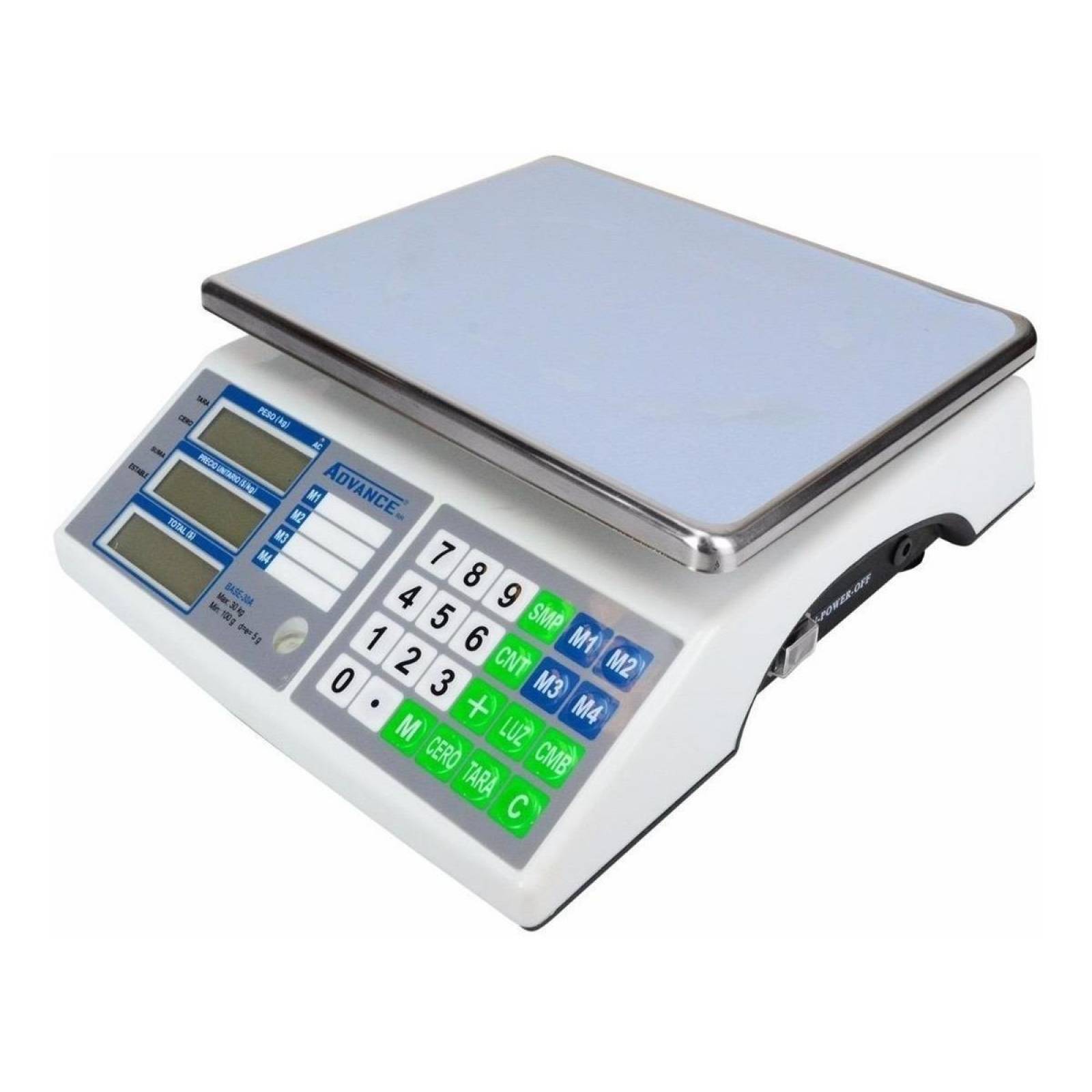 Báscula Comercial Digital Advance Base 30a 30kg 295cmx23cm