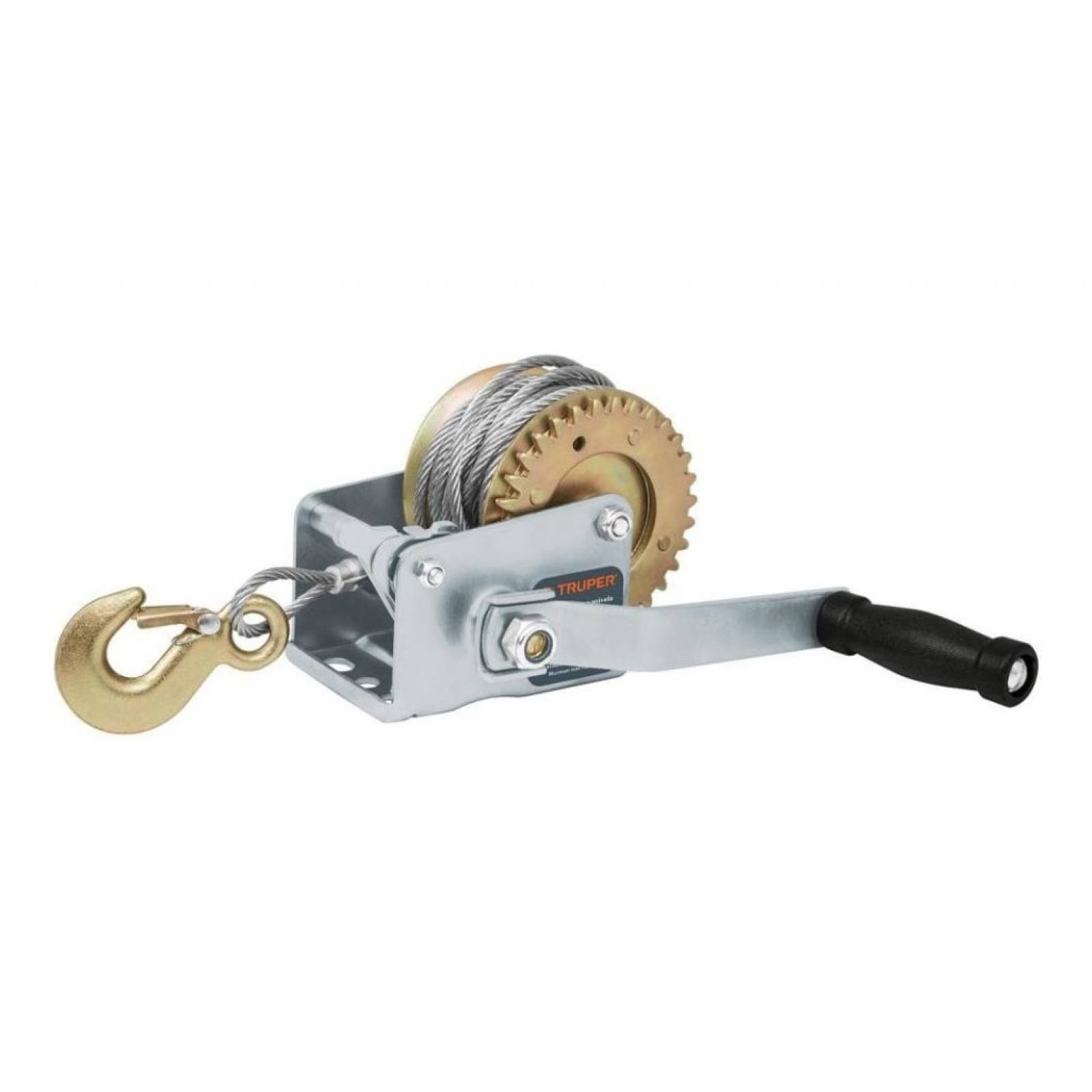 Malacate Con Manivela 650 Kg Con Cable Truper 14720