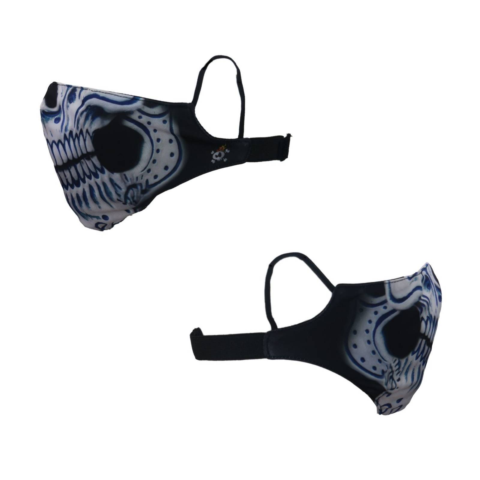 Máscara de latex de tela de Catrín mexicano - Mexican Catrín fabric mask
