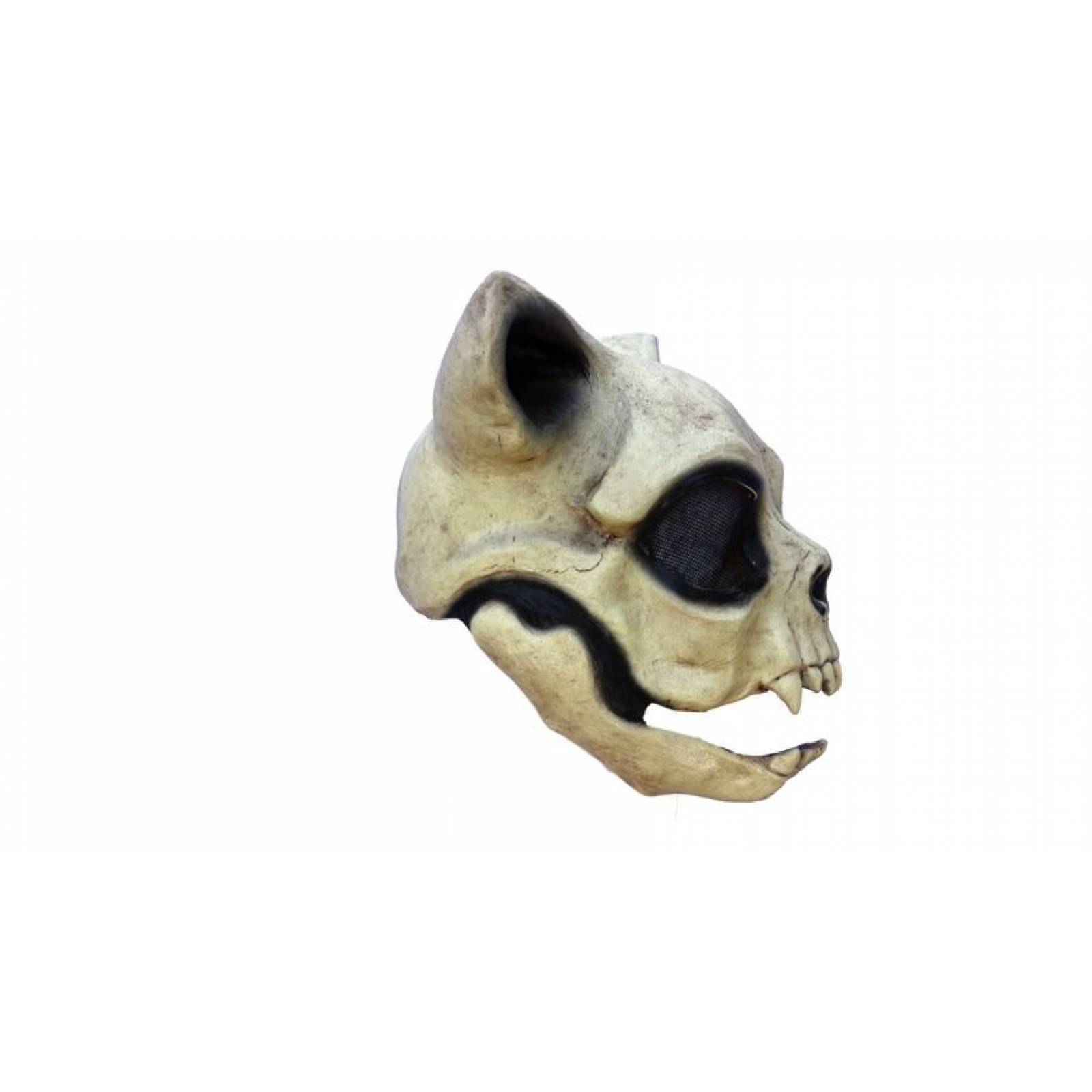 Máscara de latex de Cráneo de gato - Cat skull