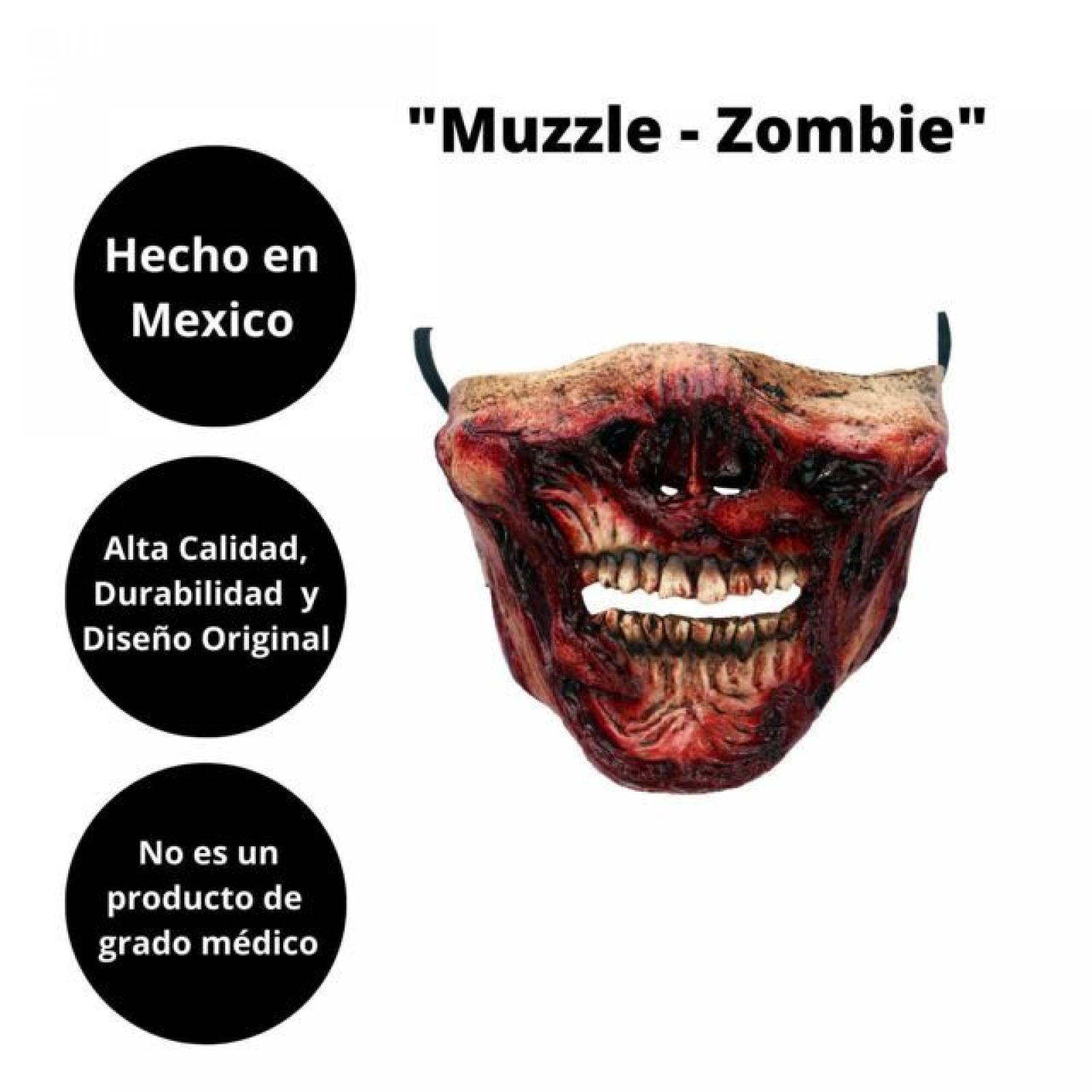 Máscara de latex de Hocico - Zombi - Snout - Zombie