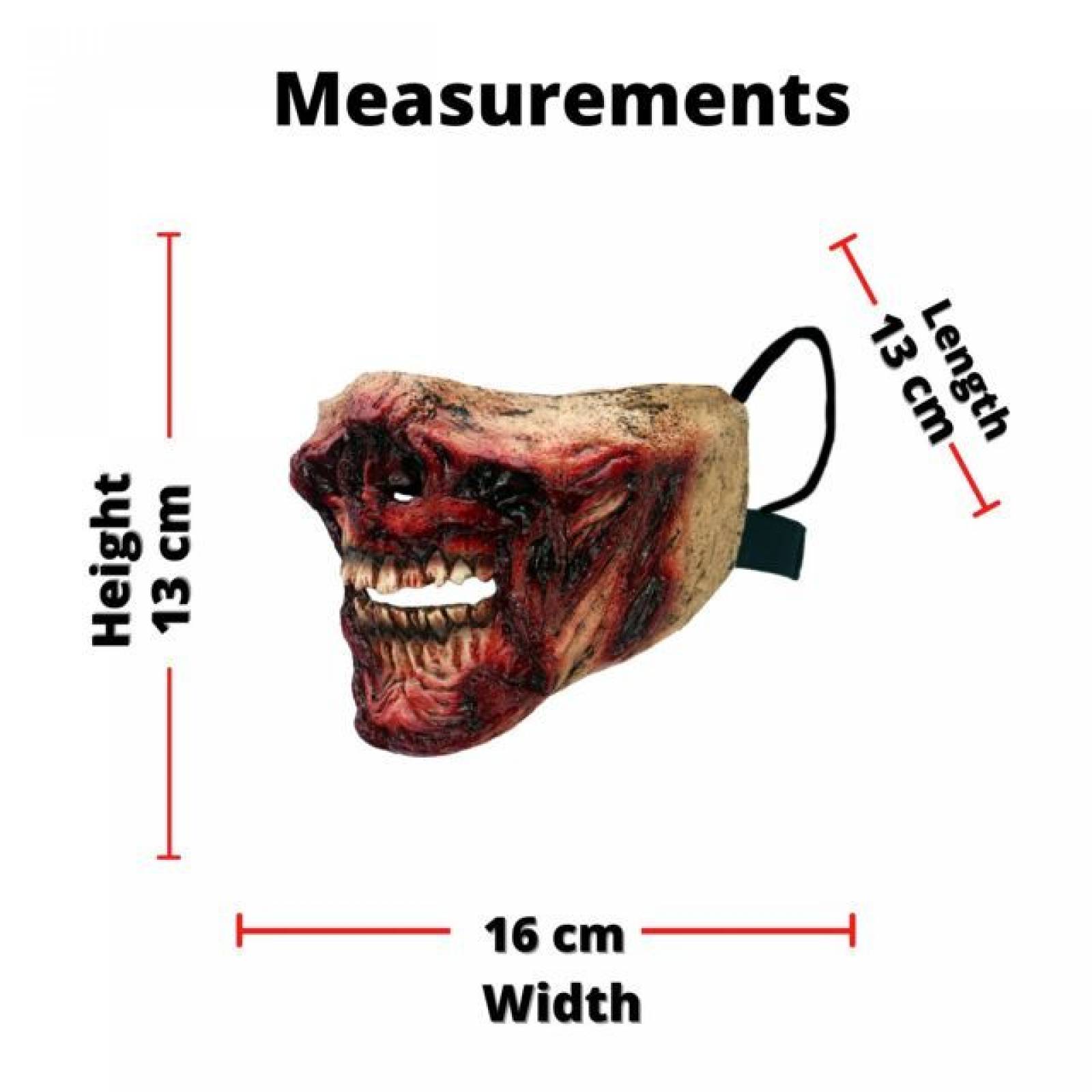 Máscara de latex de Hocico - Zombi - Snout - Zombie
