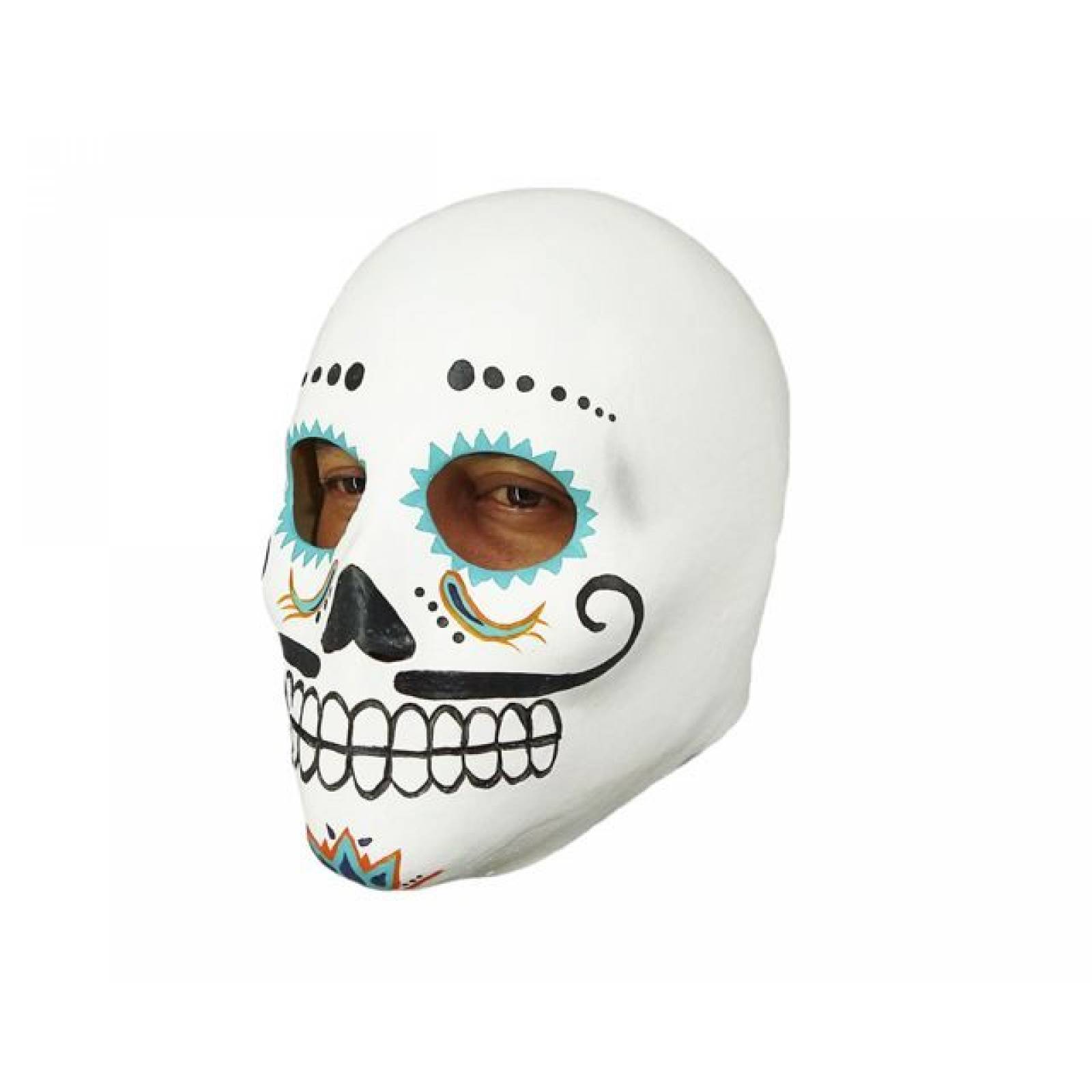 Máscara de latex de Día de Muertos: Catrin Deluxe - Day of the Dead: Catrin Deluxe