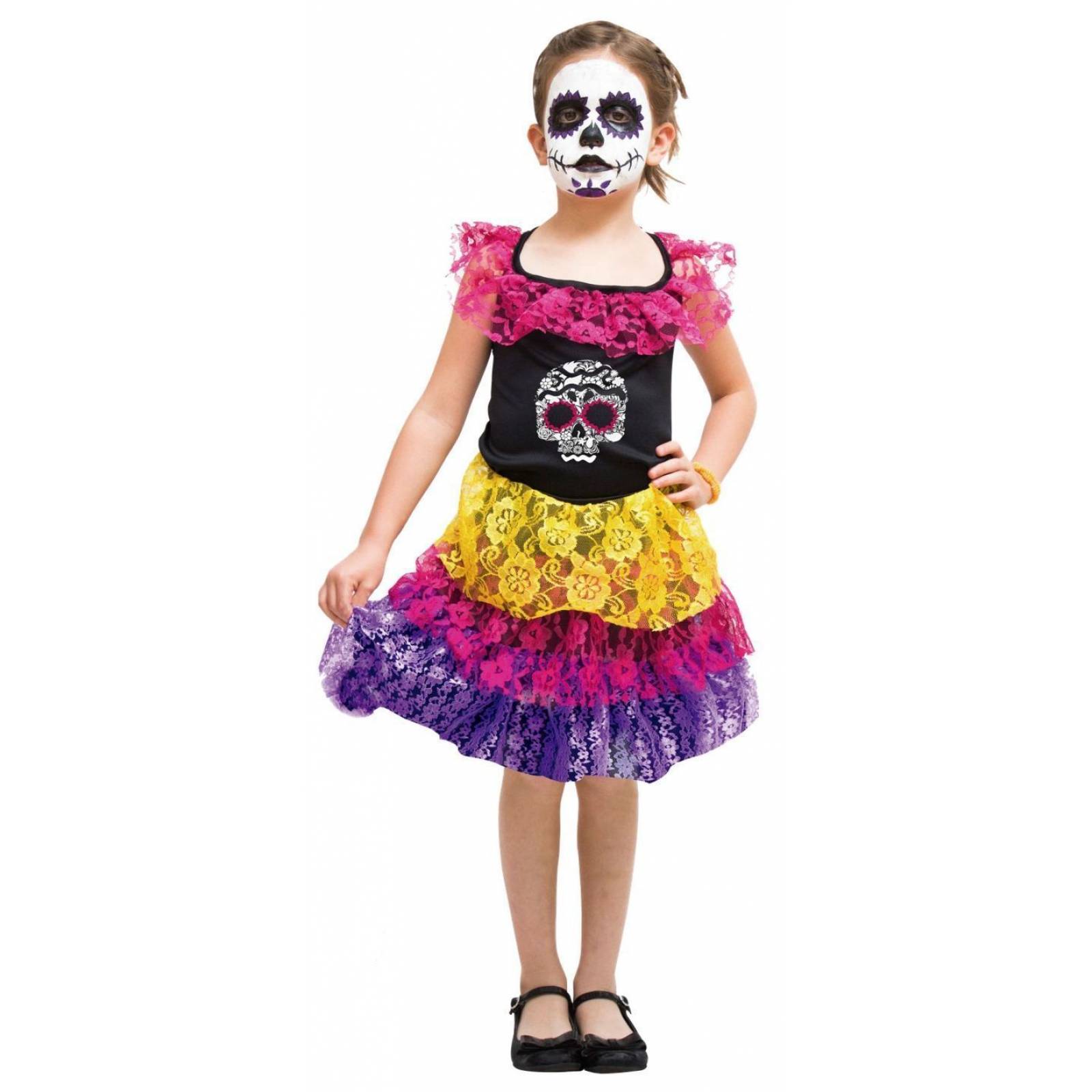 Disfraz de halloween de Corazón de Catrina - Talla 2 a 4 - Catrinas Heart - Size 2 to 4