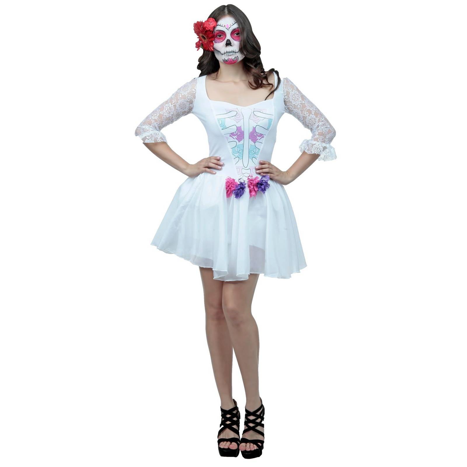 Disfraz de halloween de Novia Catrina - Talla M - Catrina Bride - Size M
