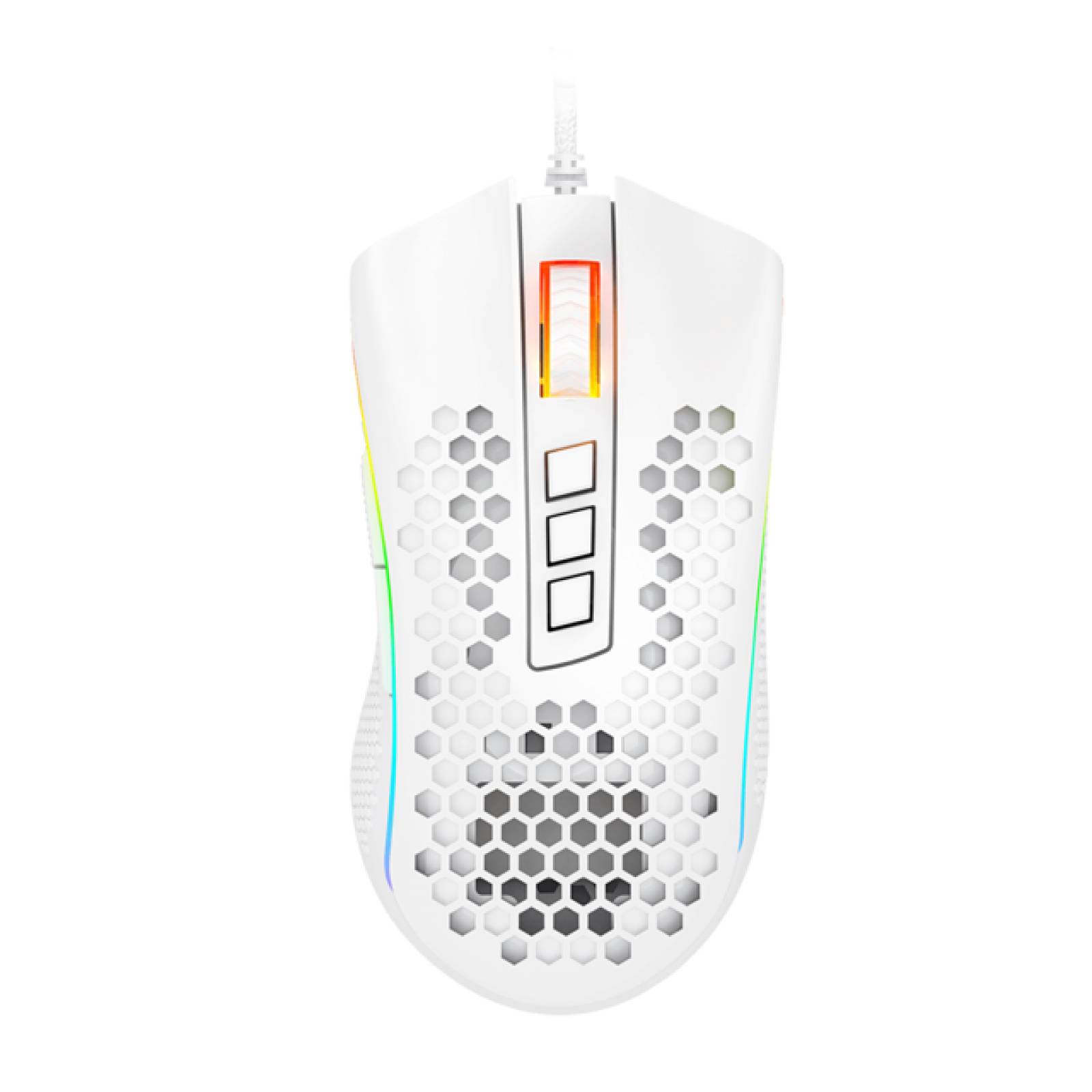 Mouse Gamer Redragon Storm Blanco M988W
