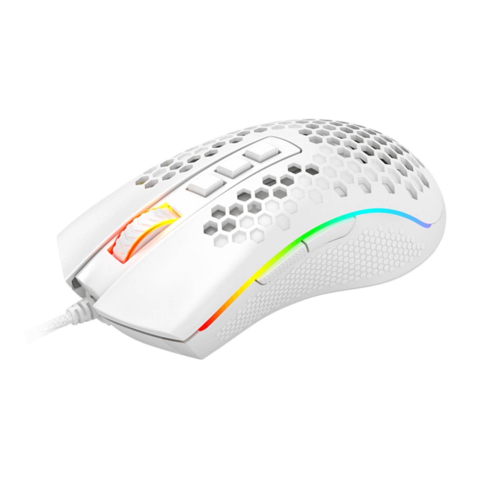 Mouse Gamer Redragon Storm Blanco M988W
