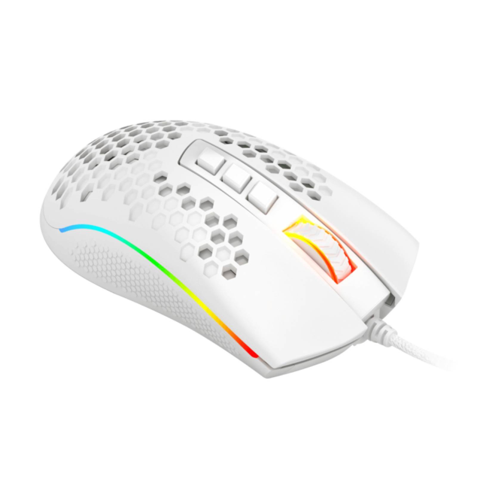 Mouse Gamer Redragon Storm Blanco M988W