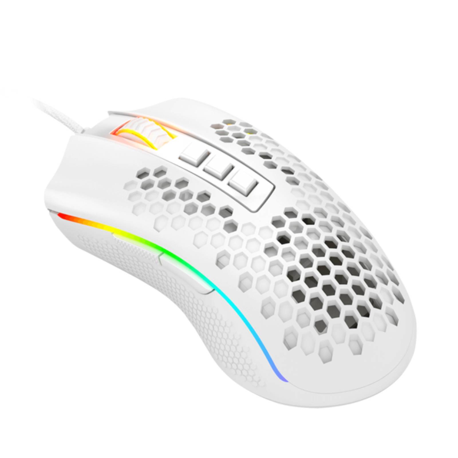 Mouse Gamer Redragon Storm Blanco M988W