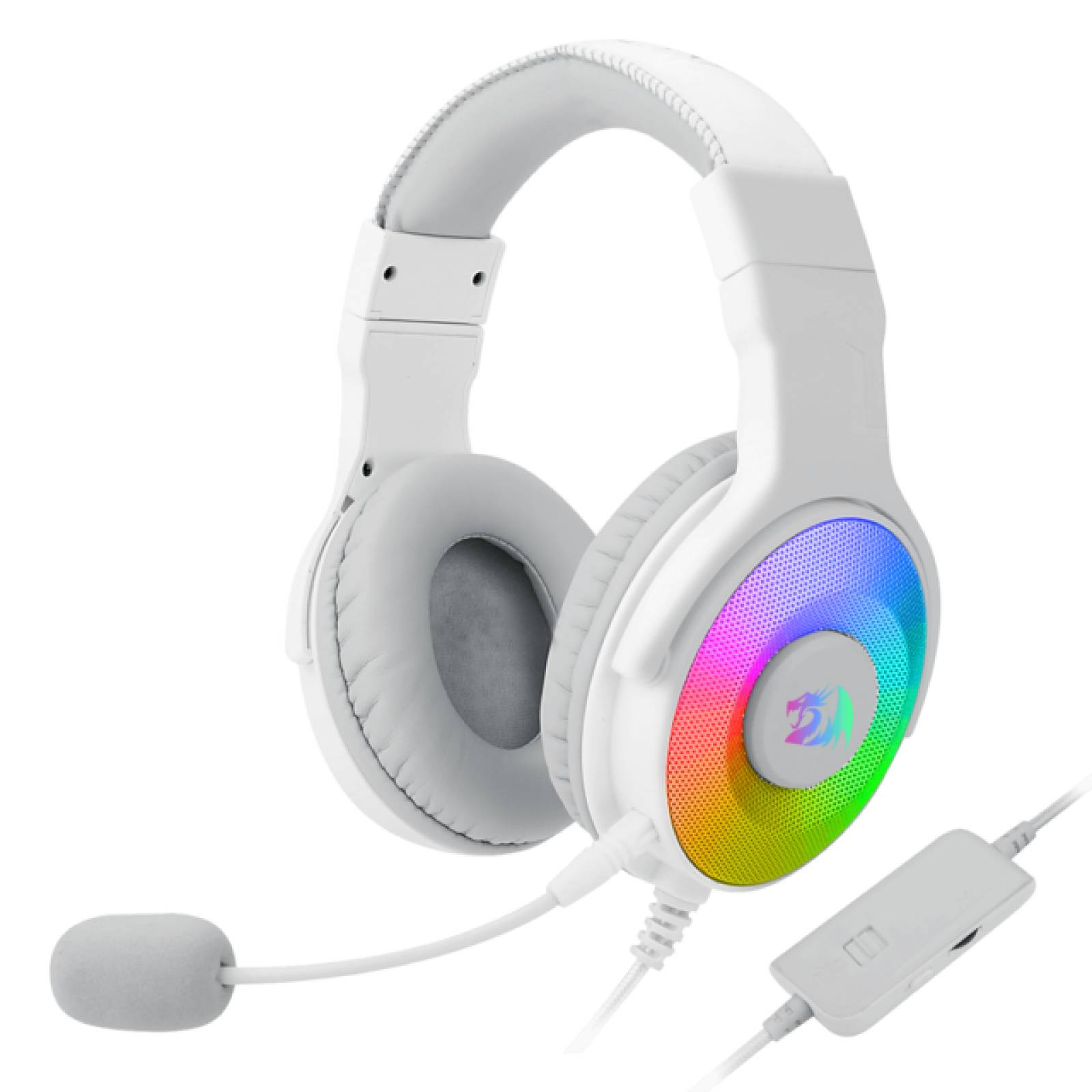 Audifonos Gamer Redragon Pandora White H350RGB USB