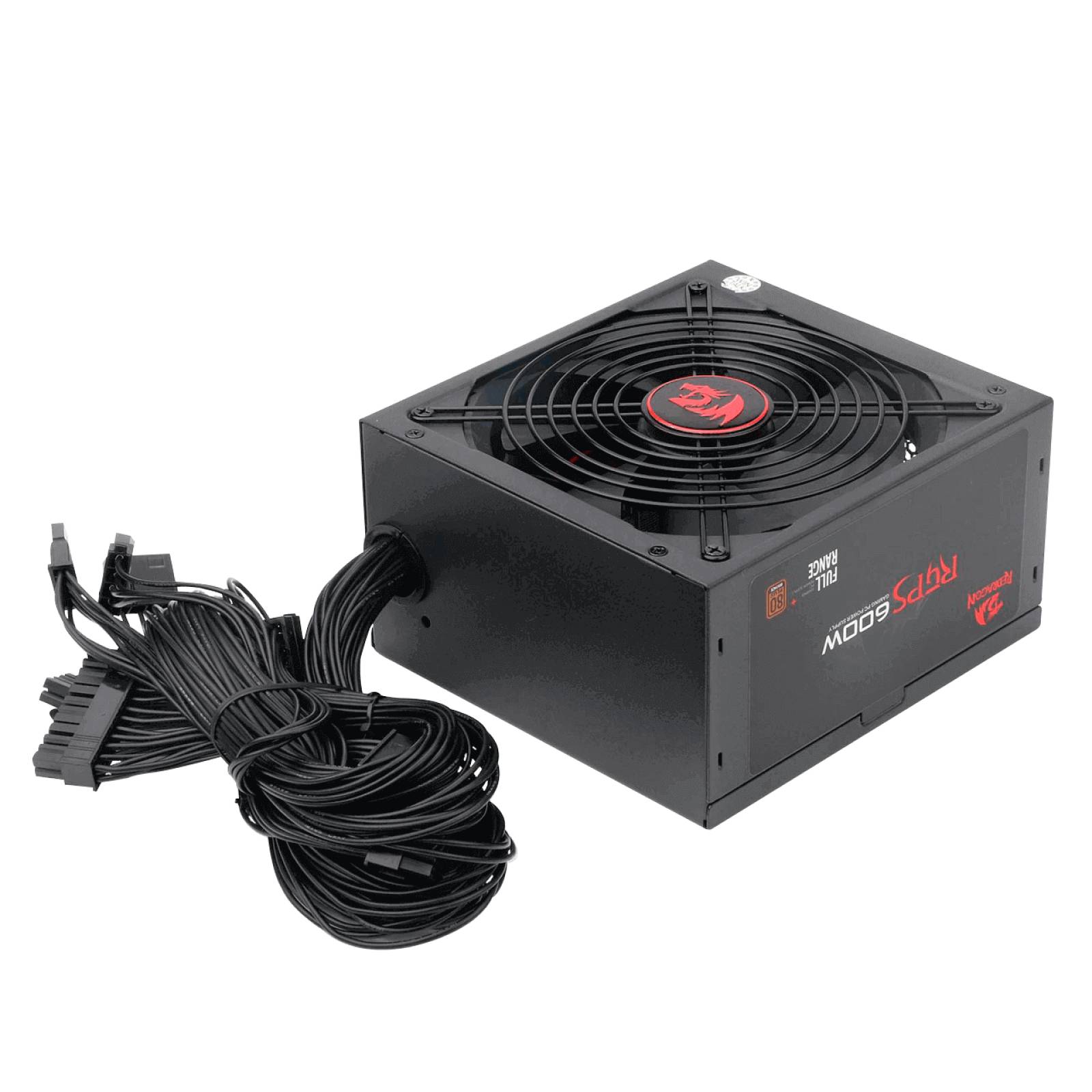 Fuente de Alimentación, 600W 80+ Bronce (no modular) - (US plug - type A)