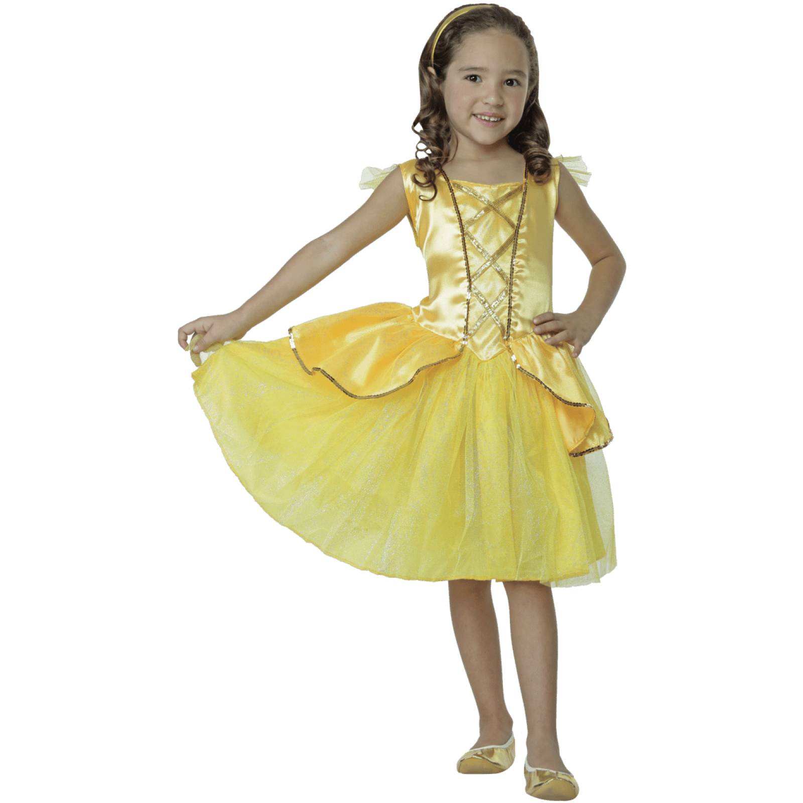 Disfraz de halloween de Princesa Amarilla - Talla 4 a 6 - Yellow Princess - Talla 4 a 6