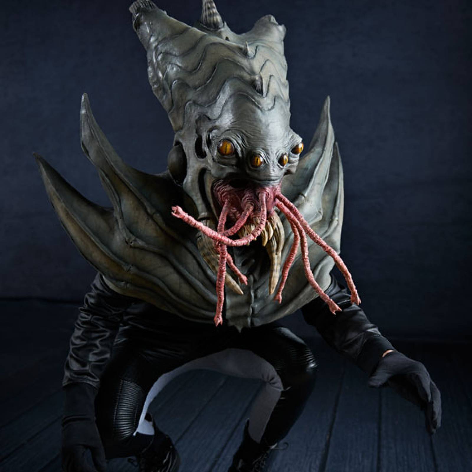 Máscara de latex de Alien anfibio - Amphibian alien