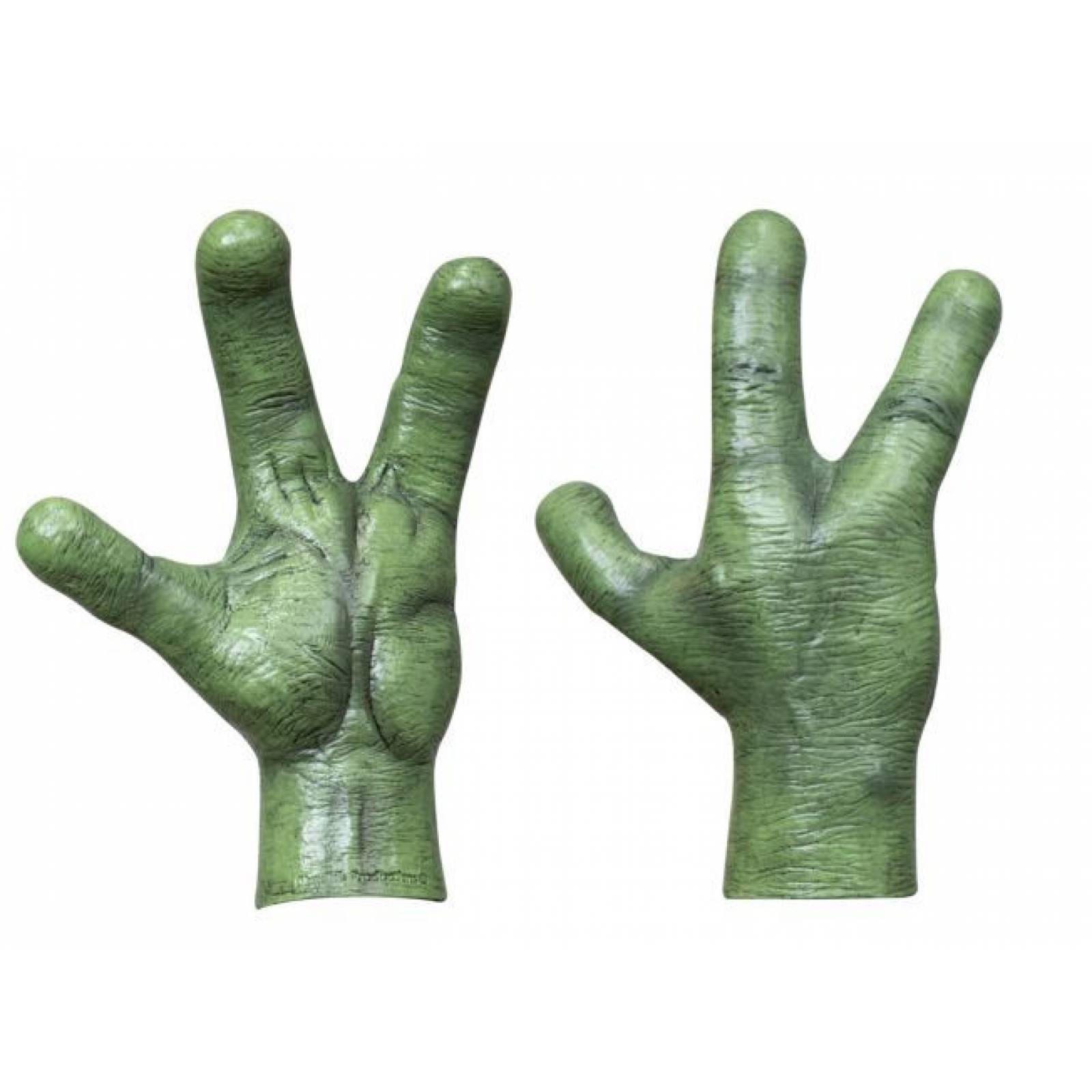 Máscara de latex de Manos alienígenas verdes - Green alien hands