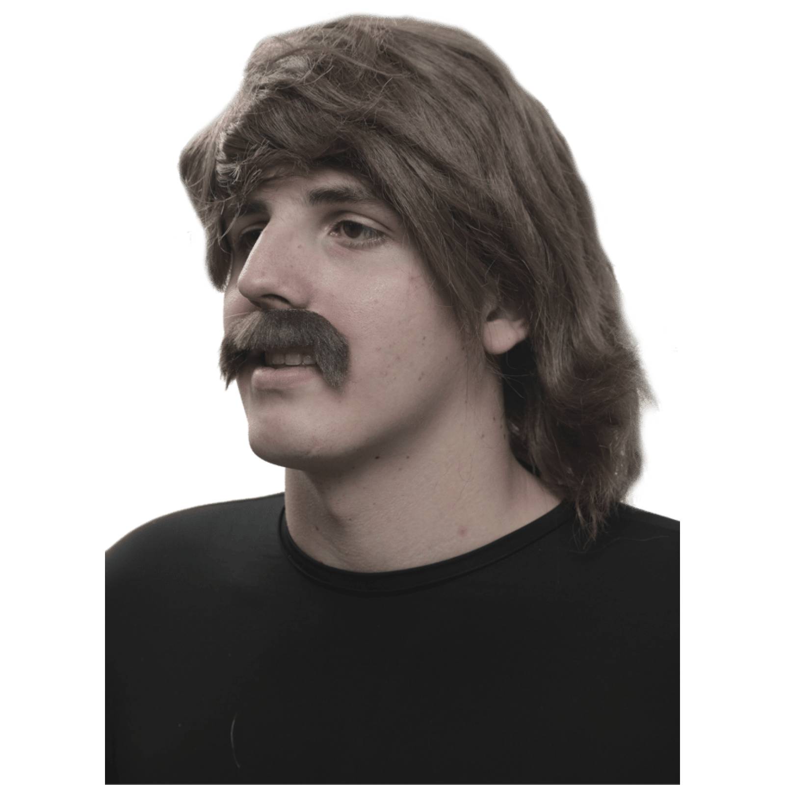 Máscara de Látex Hippie con bigote - Hippie with a mustache