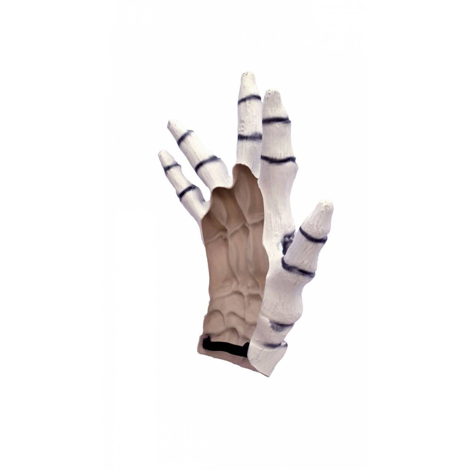 Máscara de latex de Manos de esqueleto junior (blanco) - Junior Skeleton Hands (White)