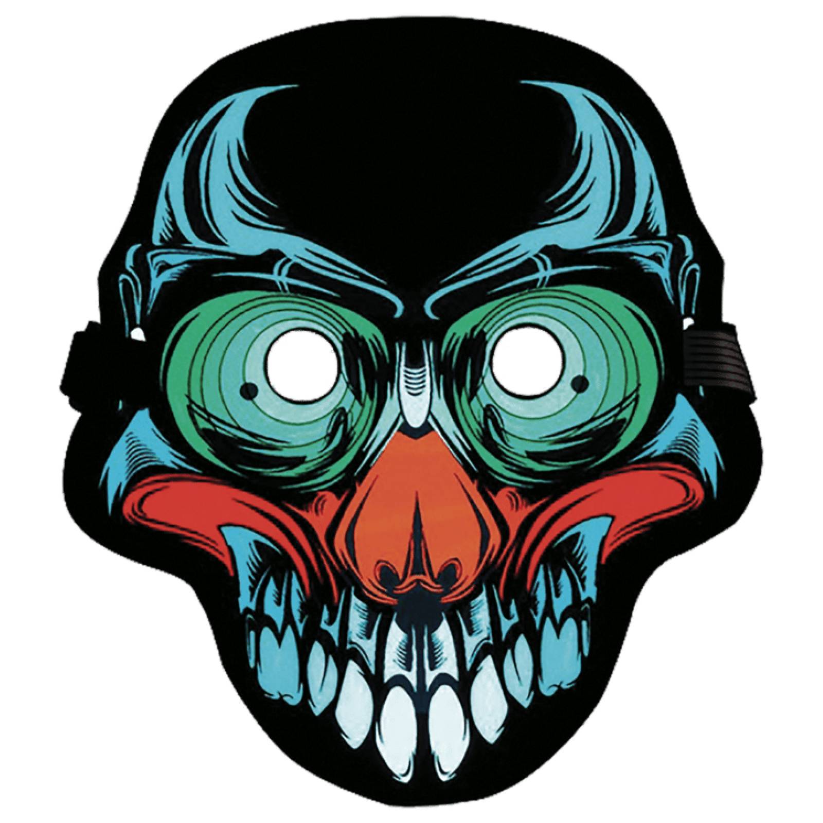 Máscara de Látex LED Rave - Calavera - LED Rave Mask - Skull