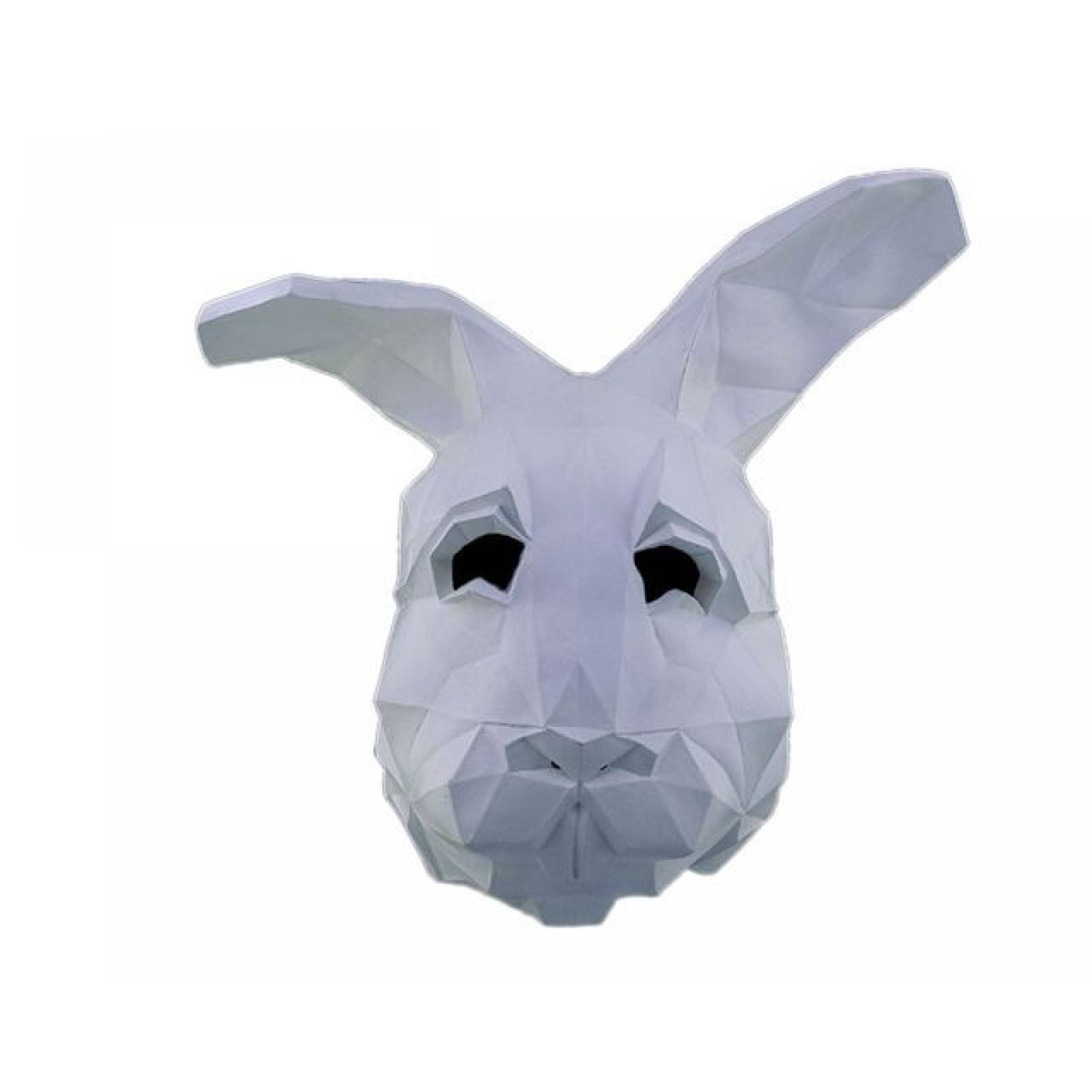Máscara de latex de Conejito Low Poly - Low Poly Bunny