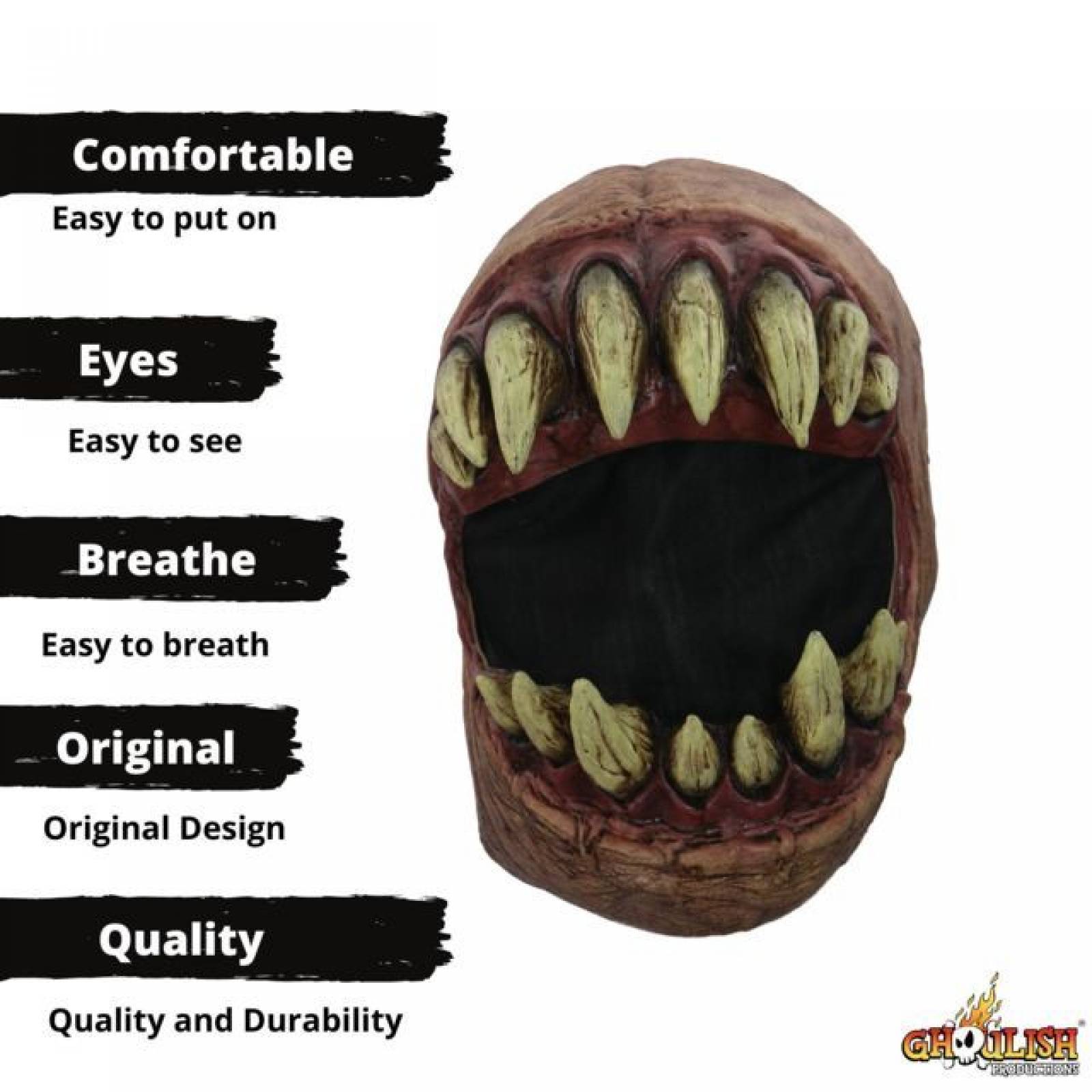 Máscara de Látex Monster Mouth: Creature