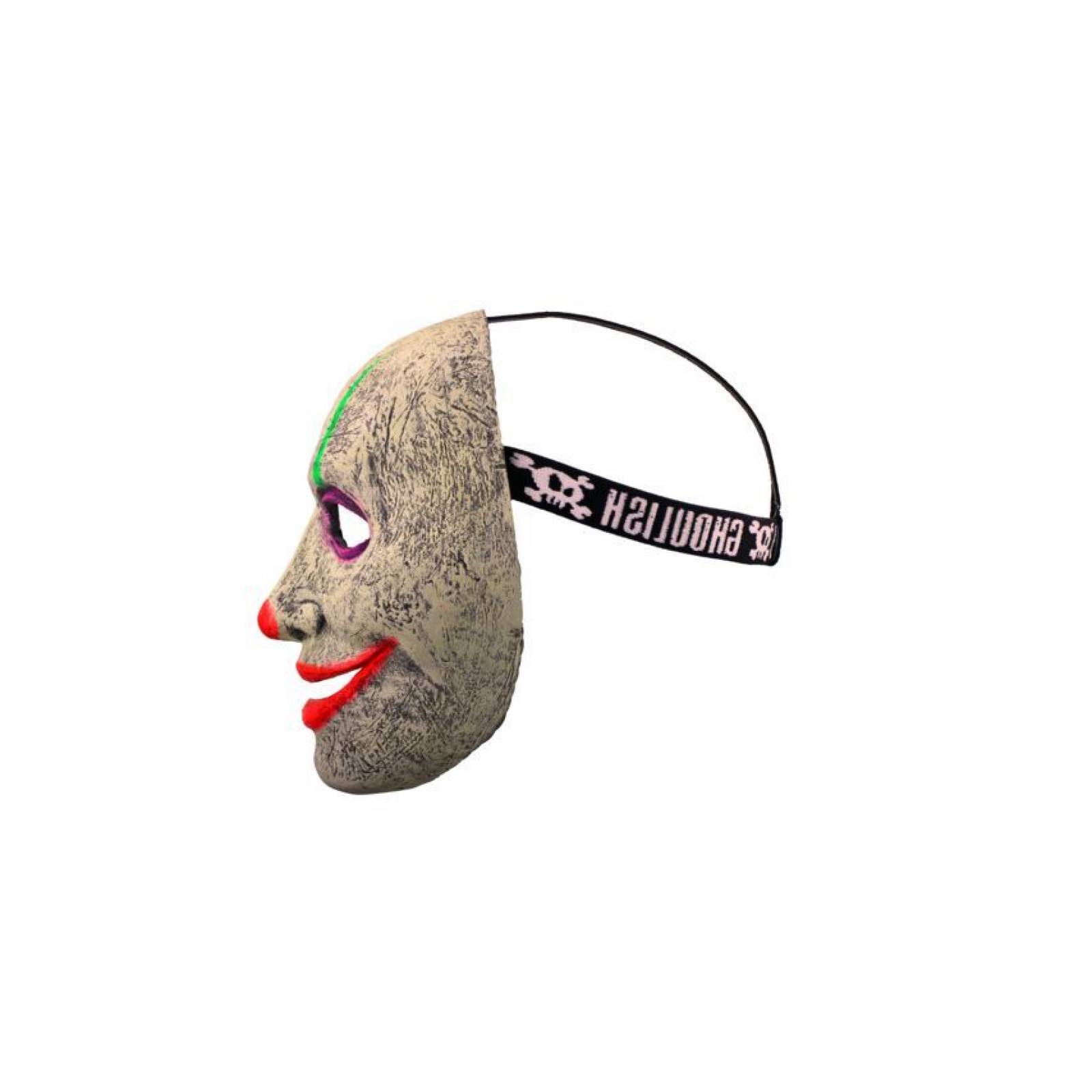 Máscara de latex de Payaso asesino Sonrisa de neón - Killer Clown Neon Smile