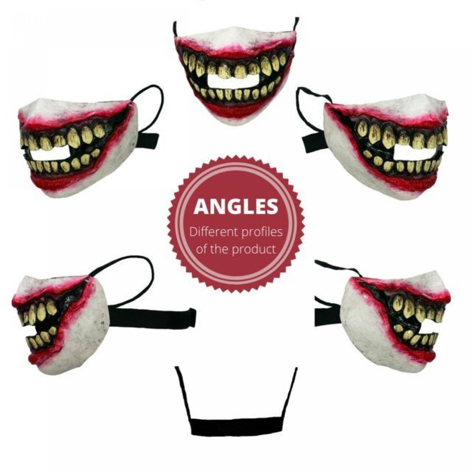 Máscara de latex de Hocico - Sonrisa espeluznante - Snout - Creepy smile