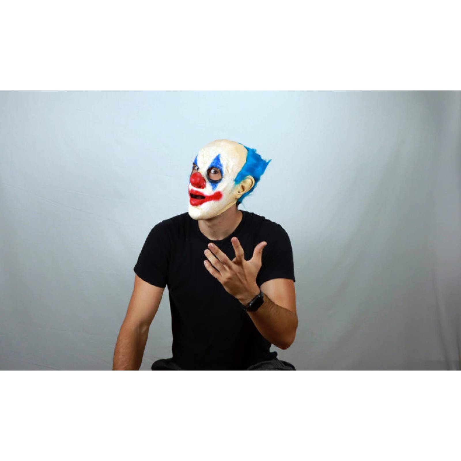 Máscara de latex de Pickles el payaso azul - Pickles the blue clown