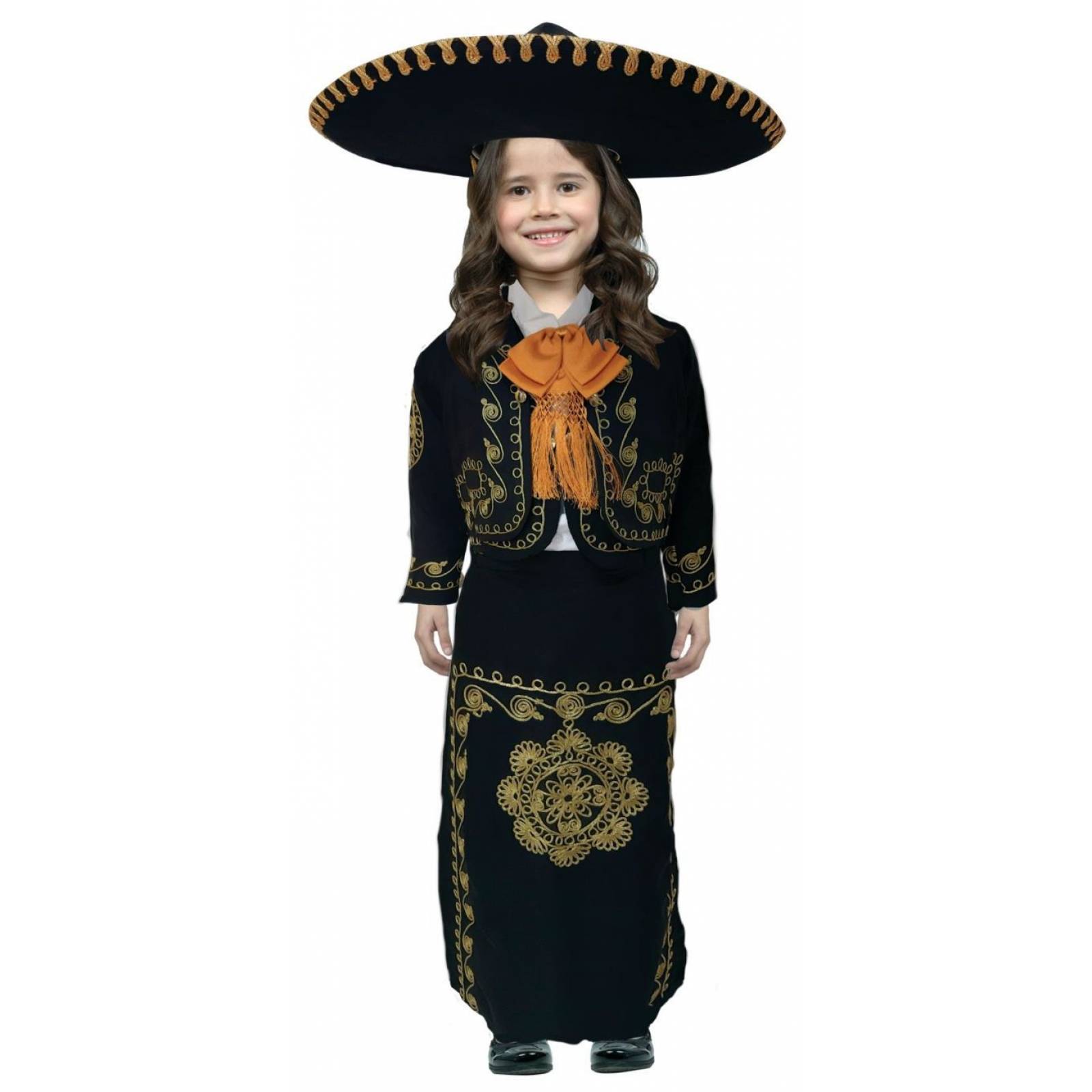 Máscara de Látex Traje Charro de Niña - Talla 4
