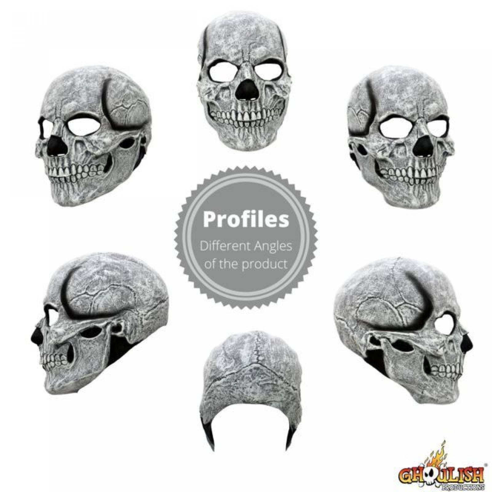 Máscara de latex de Calavera blanca - White skull