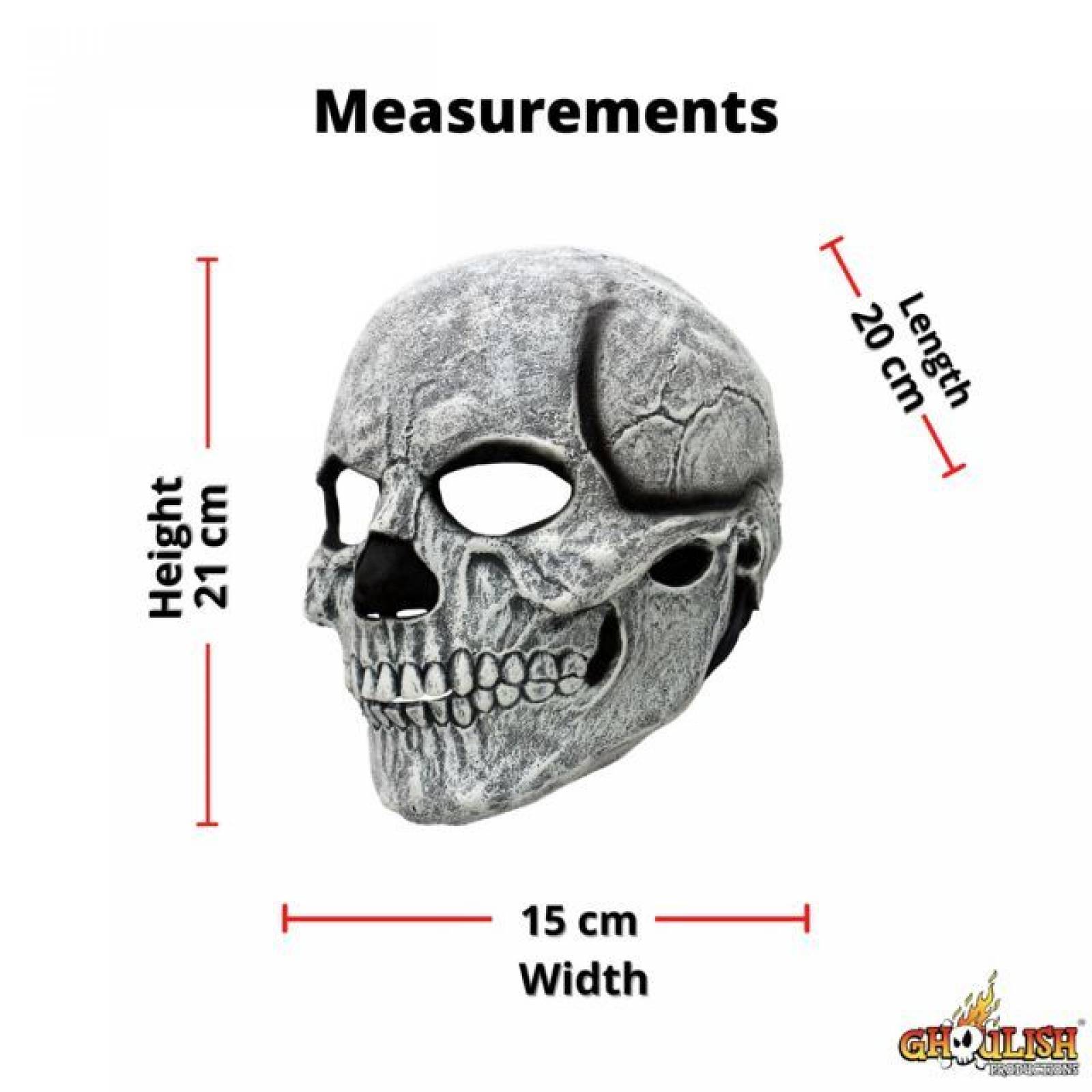 Máscara de latex de Calavera blanca - White skull