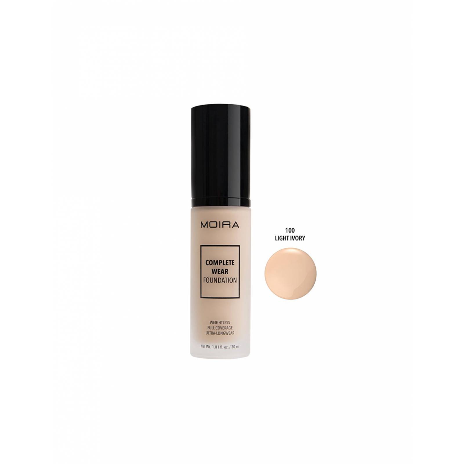 Base de maquillaje cobertura 100 Light Ivory Moira  Cosmetics CWF100