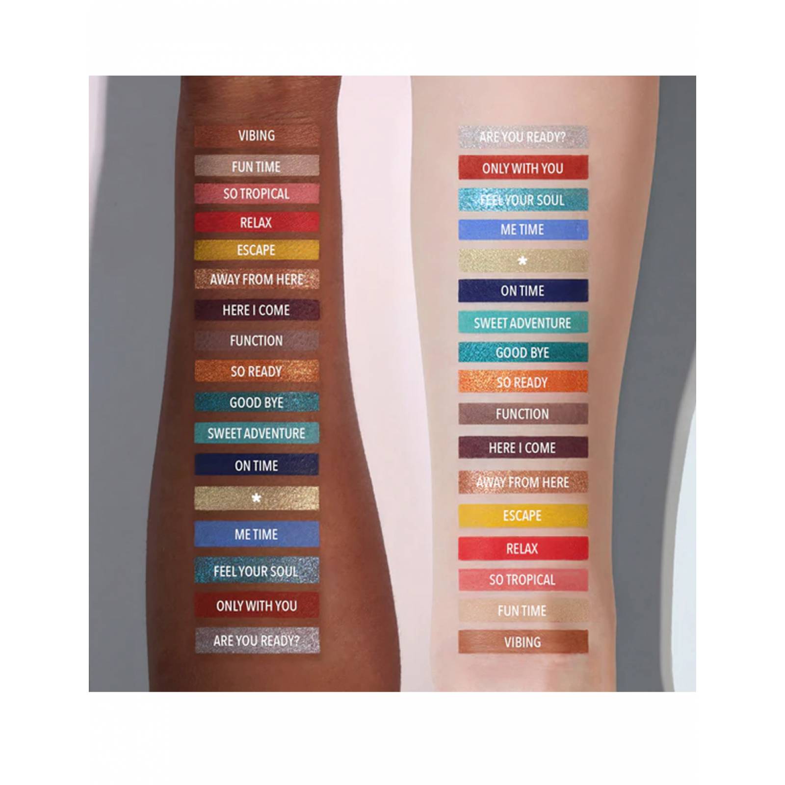 Paleta de sombras Let's get carried away Moira GSP001