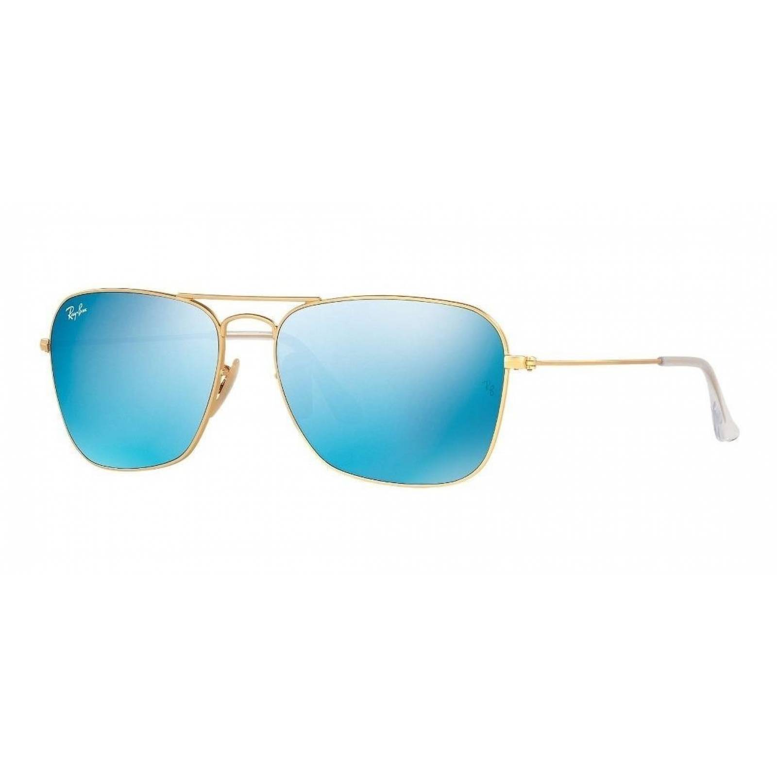 Ray Ban Rb3136 112/17 Caravan Azul Espejo Dorado Icon