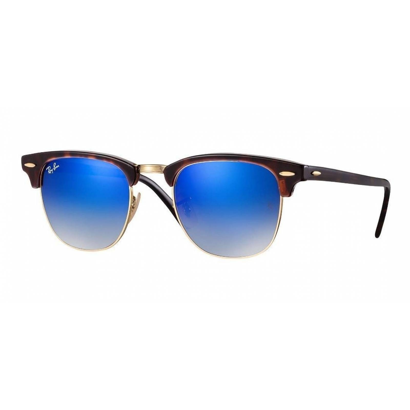 Ray Ban Rb3016 990/7q Clubmaster Azul Degradado Carey