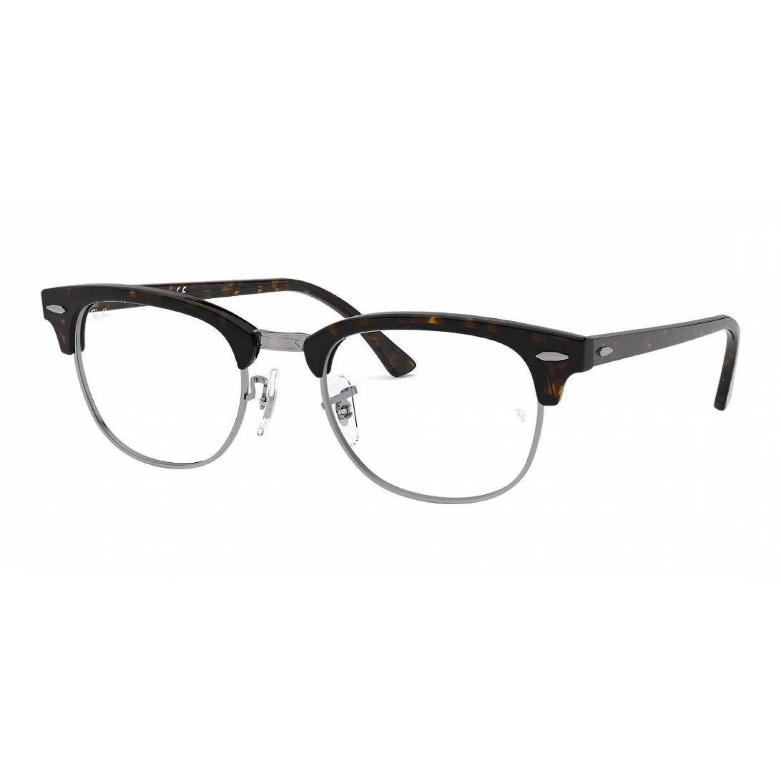 Ray Ban Oftalmico Rb5154 2012 Clubmaster Optics Carey Plateado