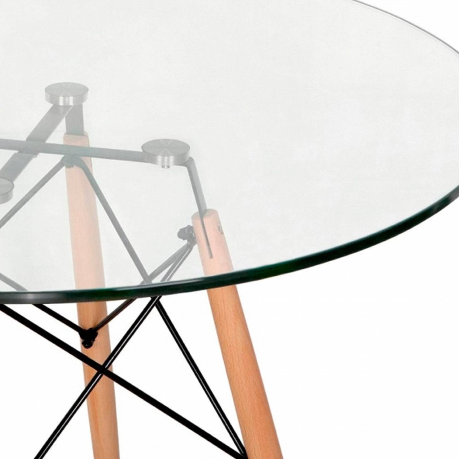 Mesa de Comedor de Vidrio Eames Style