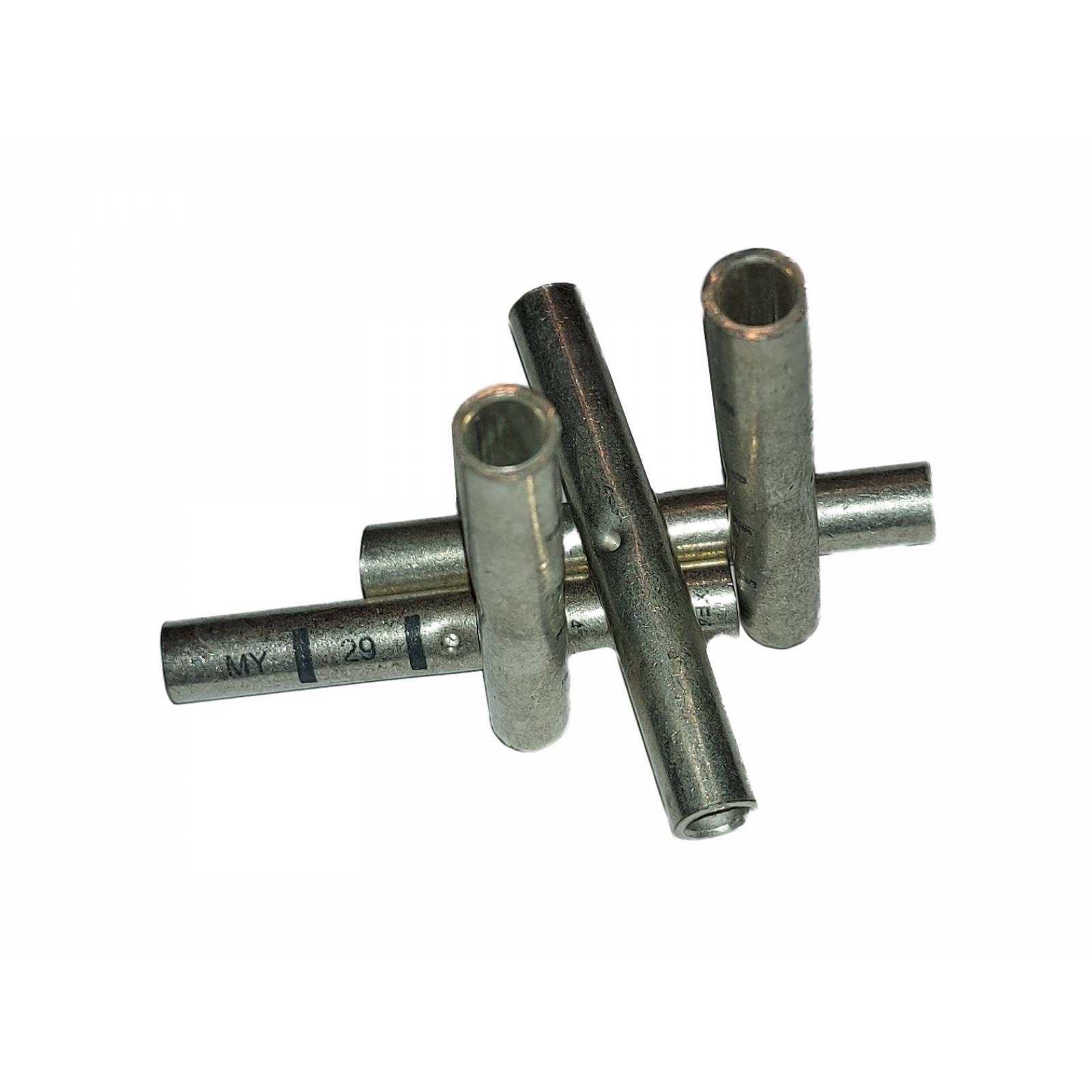 Conector De Empalme Ponchable A Tope Lineal Para Cable 8 Awg