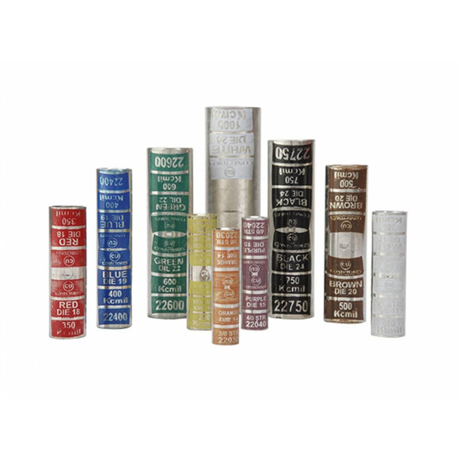 Conector De Empalme Ponchable A Tope Lineal Para Cable 6 Awg