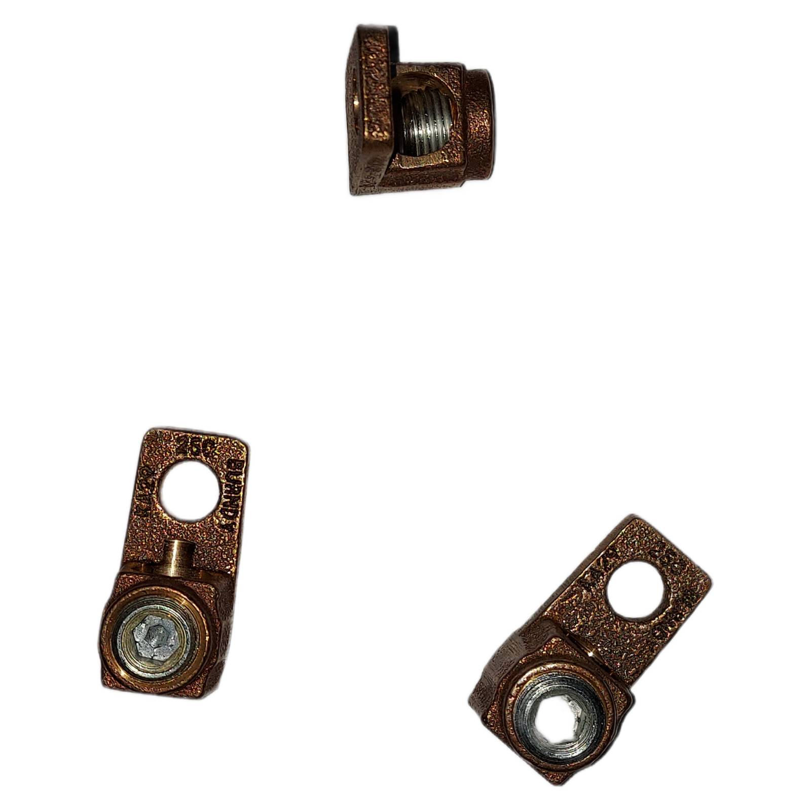 Zapata Conector Mecánico Cobre Electrolítico Burndy Cable 4-250kcm